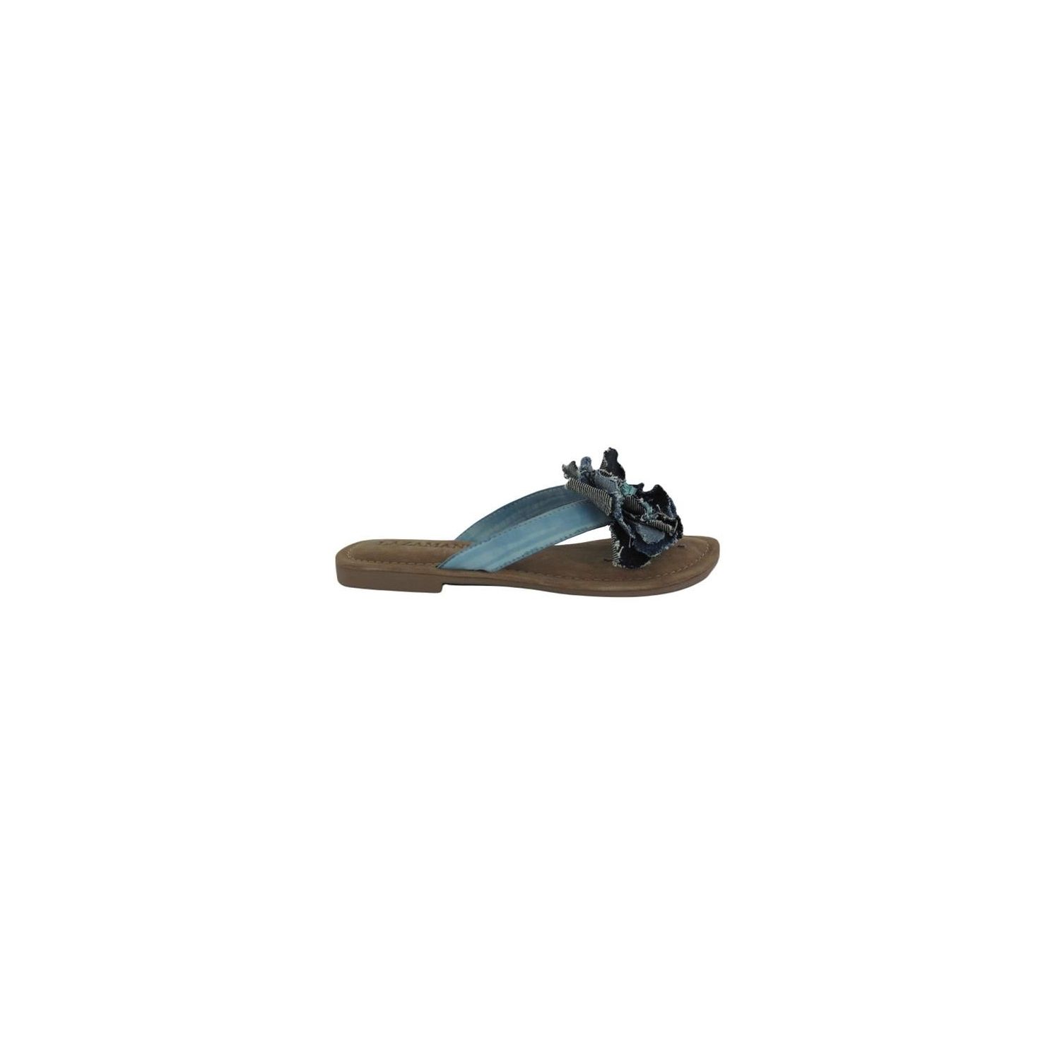 Lazamani Ladies Flower Slipper Denim