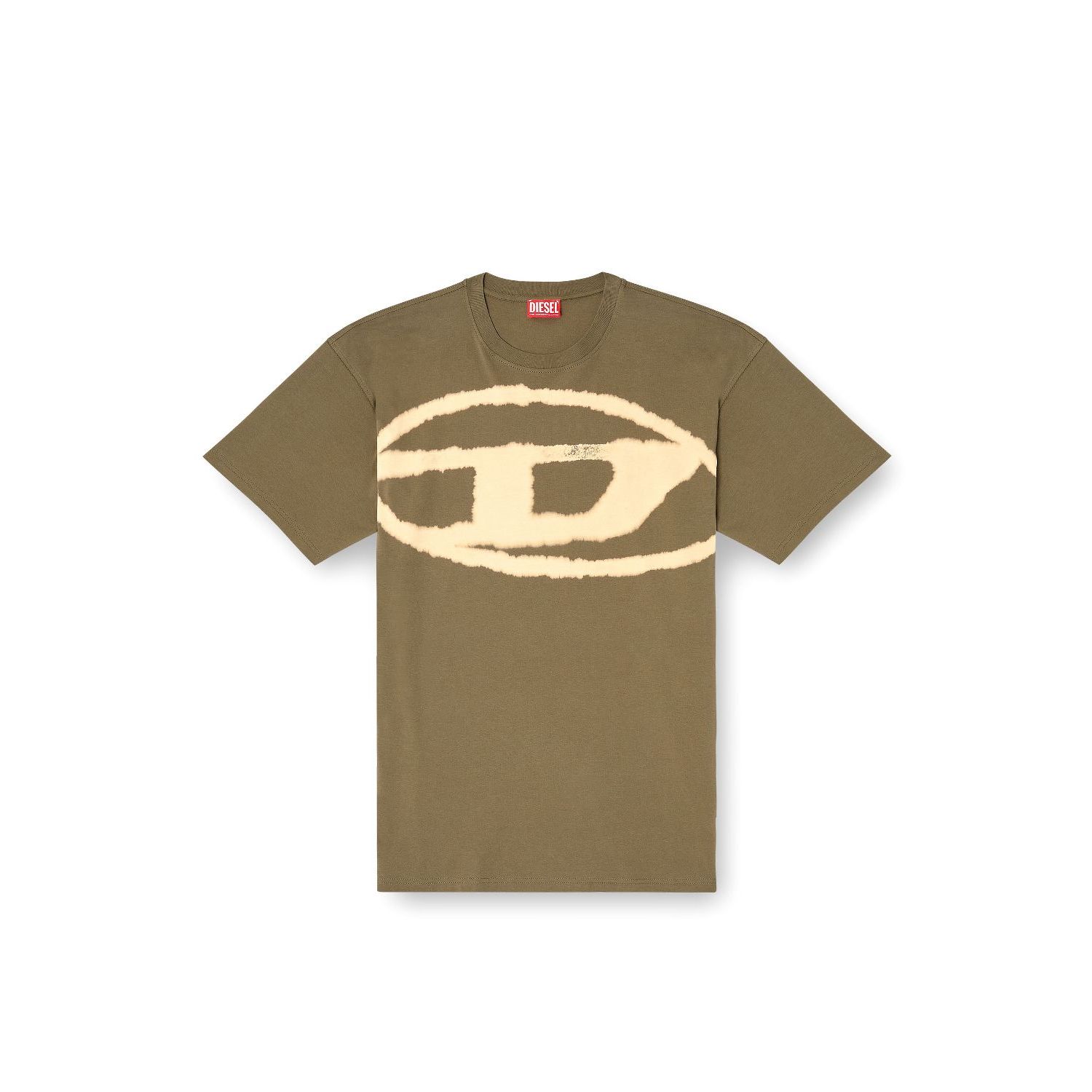 Diesel t-boxt bleach t-shirt groen