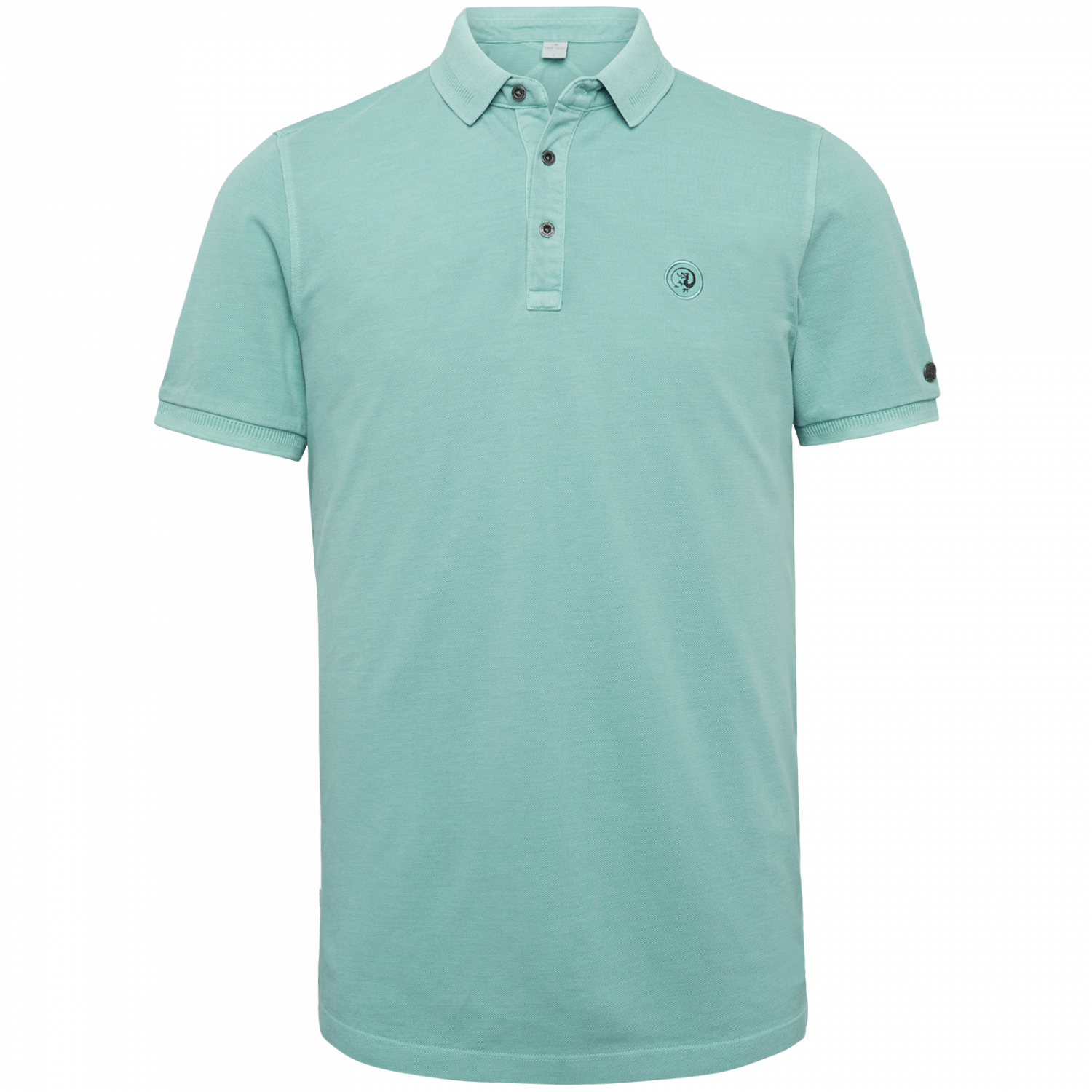 Cast Iron polo organic cotton pique slate gray