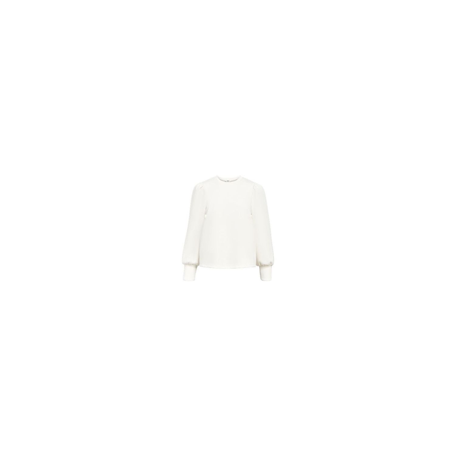 Object objandrea re l/s o-neck top noos white sand
