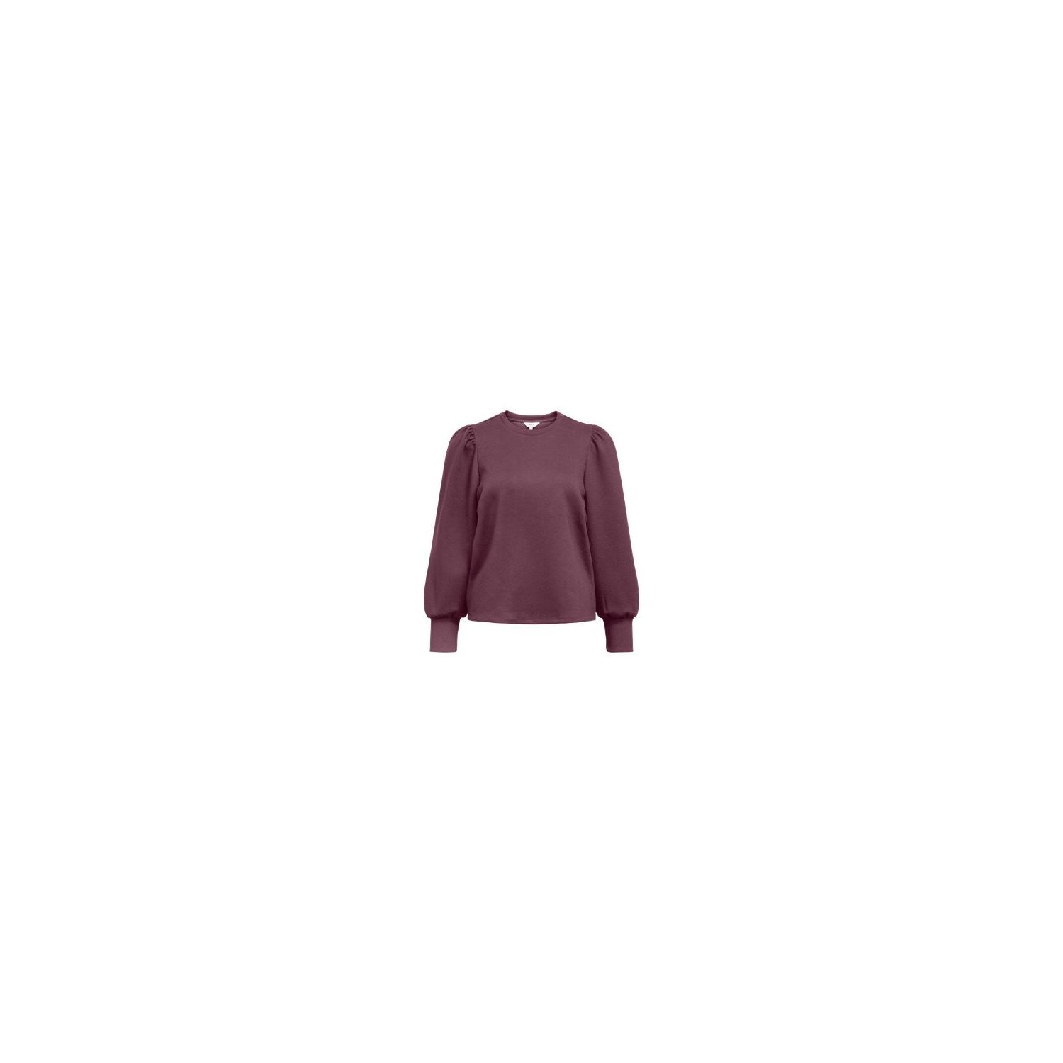 Object objandrea re l/s o-neck top noos mauve wine
