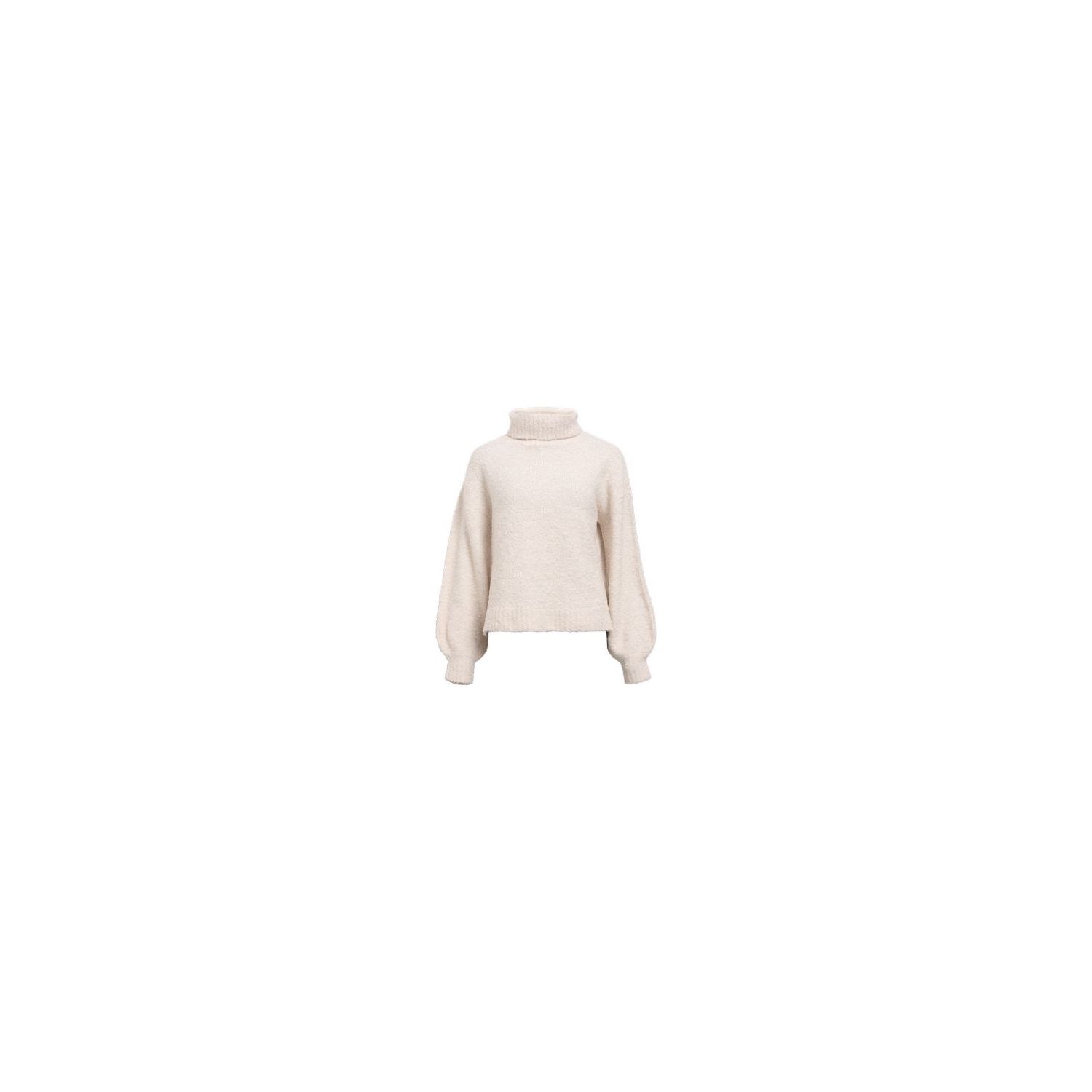 Object objkimia l/s lo knit pullover white sand