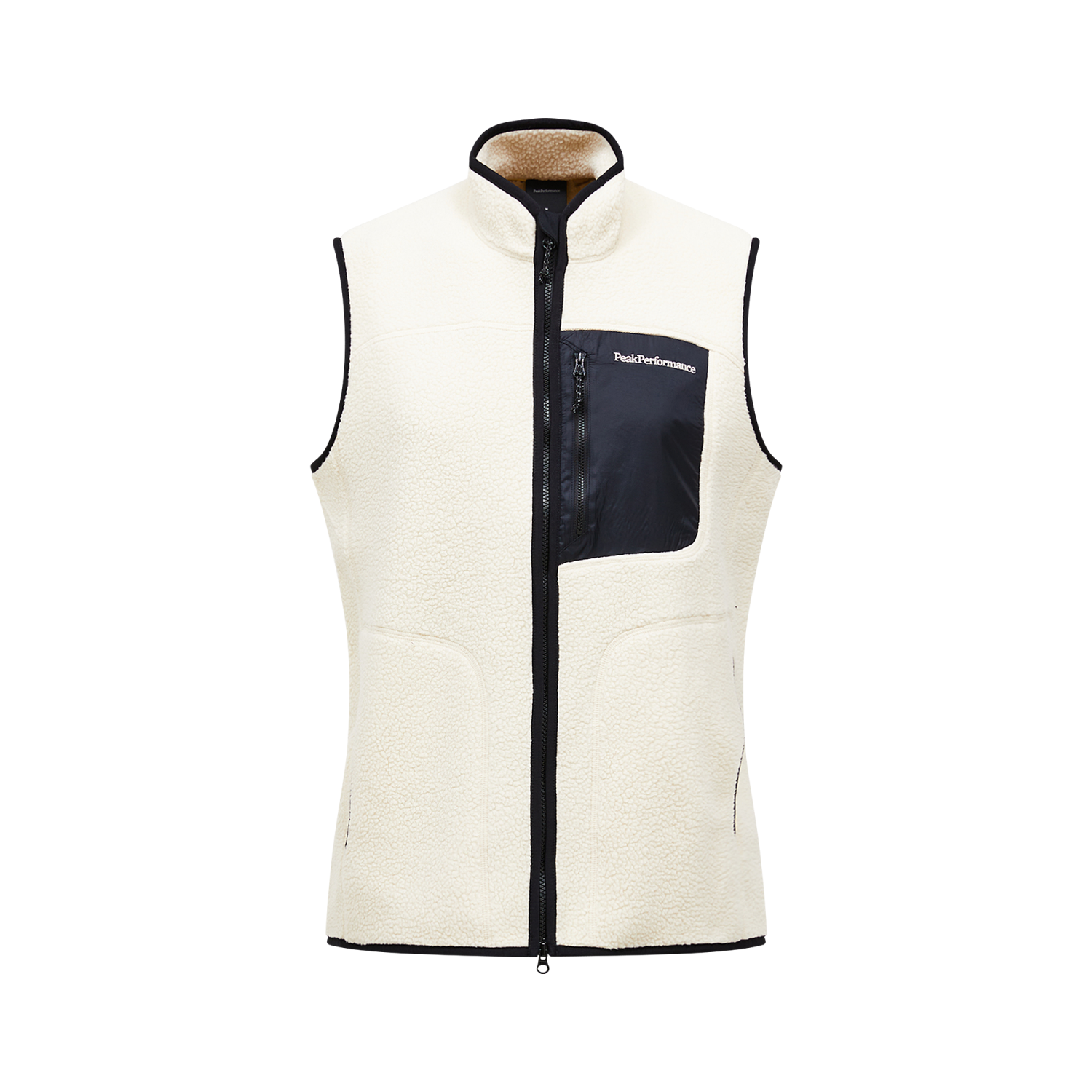Peak performance nature rush pile vest sand fog