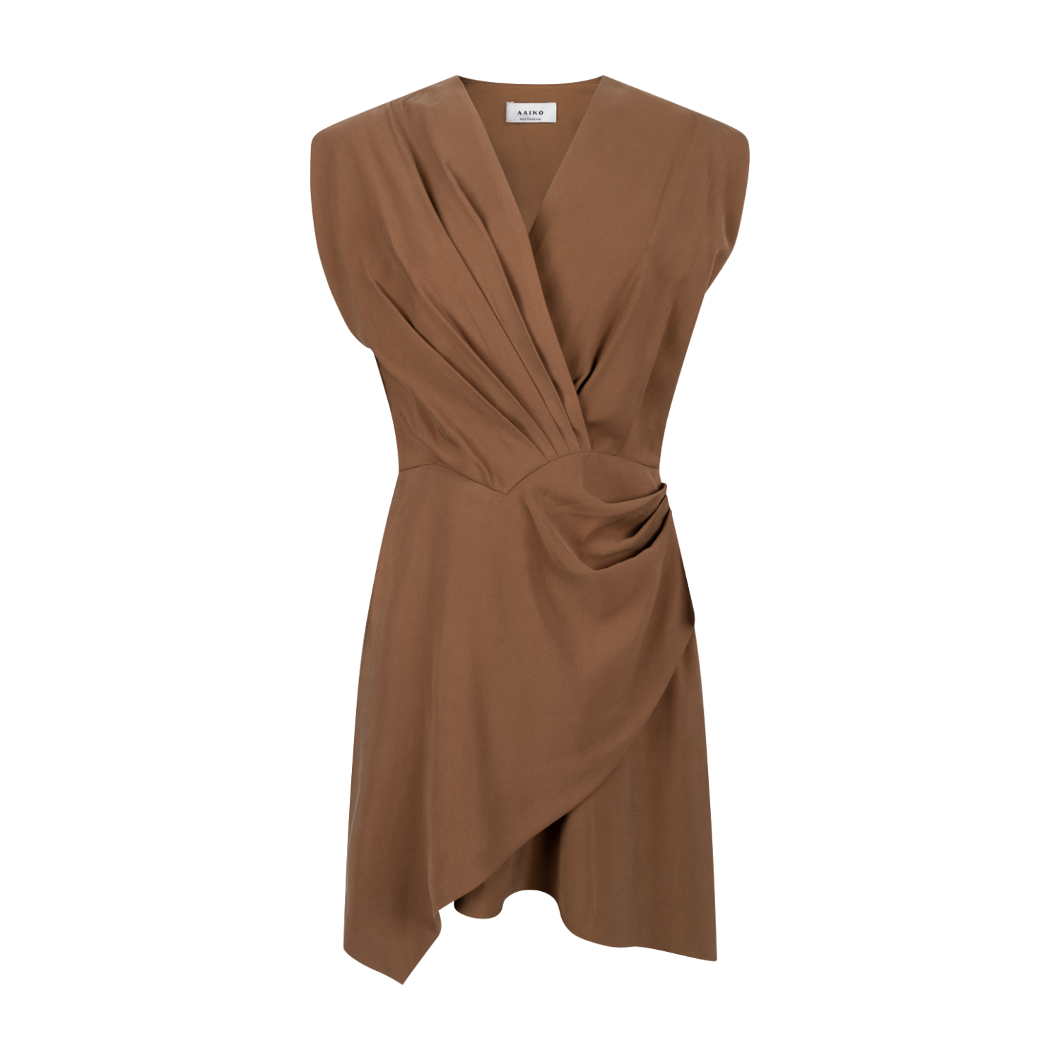 Aaiko dress Leny tencel ten hazelnut