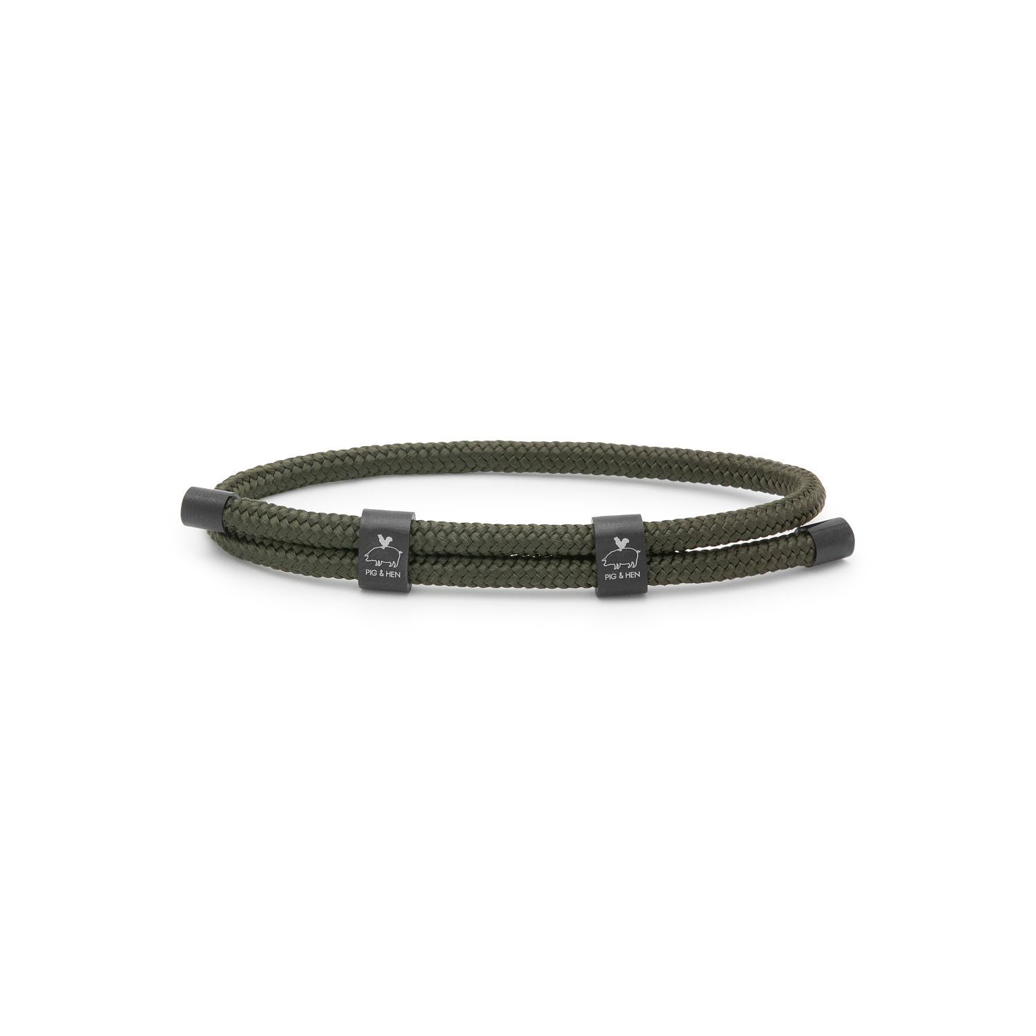 Pig & hen little lewis dbl armband army | black