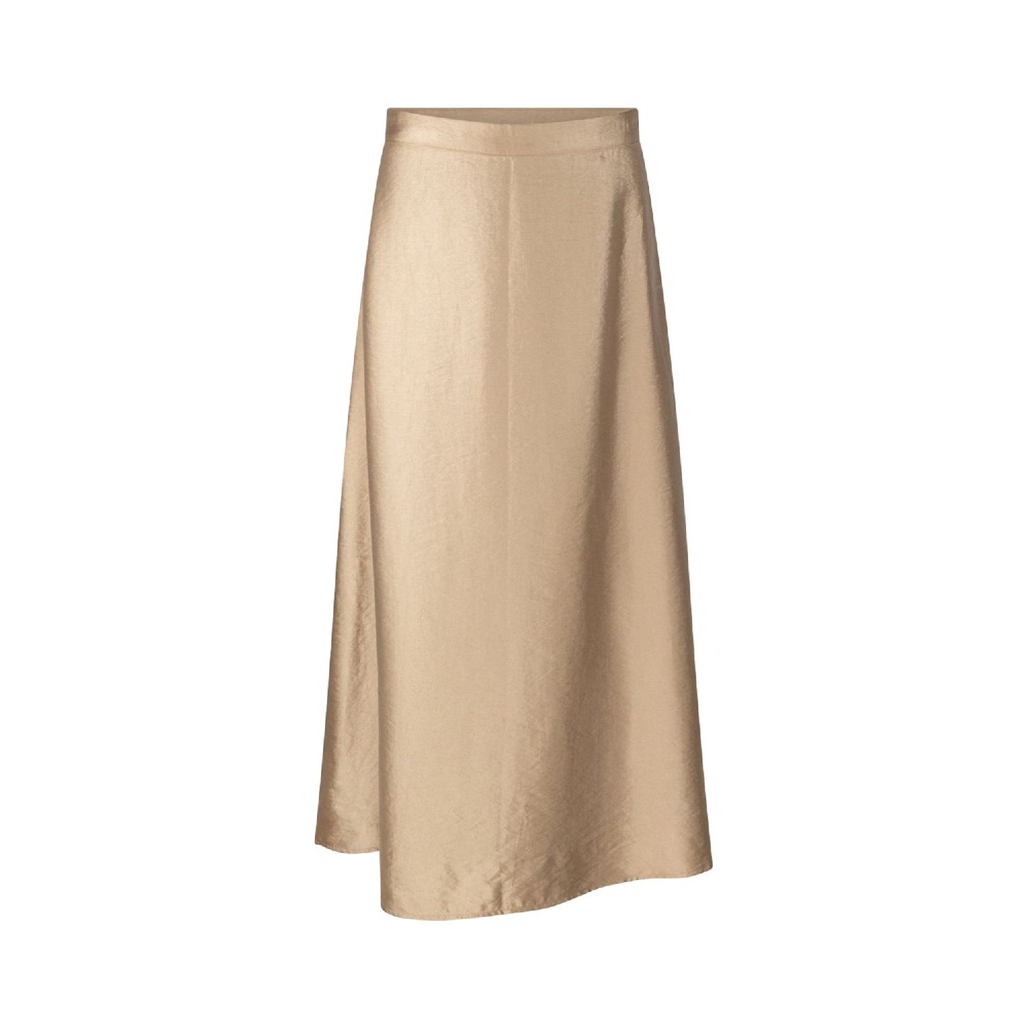 Aaiko lola satin skirt warm beige