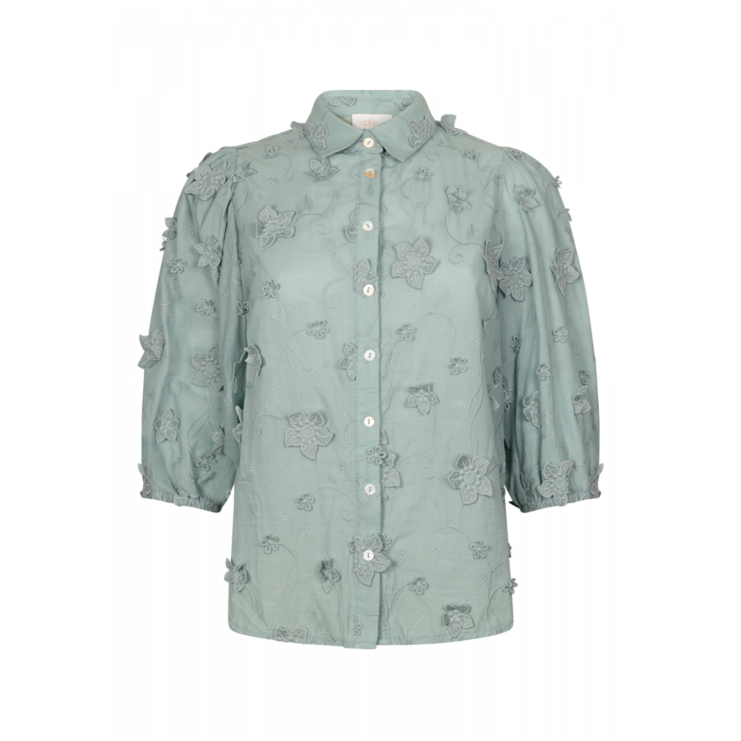 Aaiko lien co blouse rosemary blue