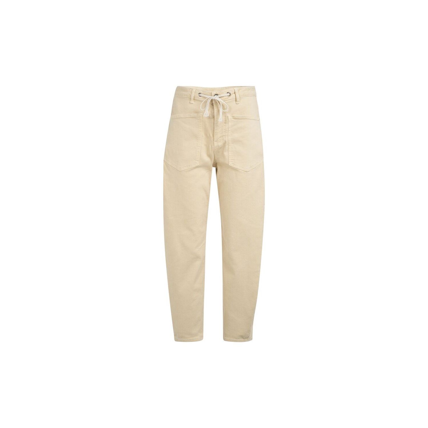 YAYA Gekleurde denim met koord warm beige