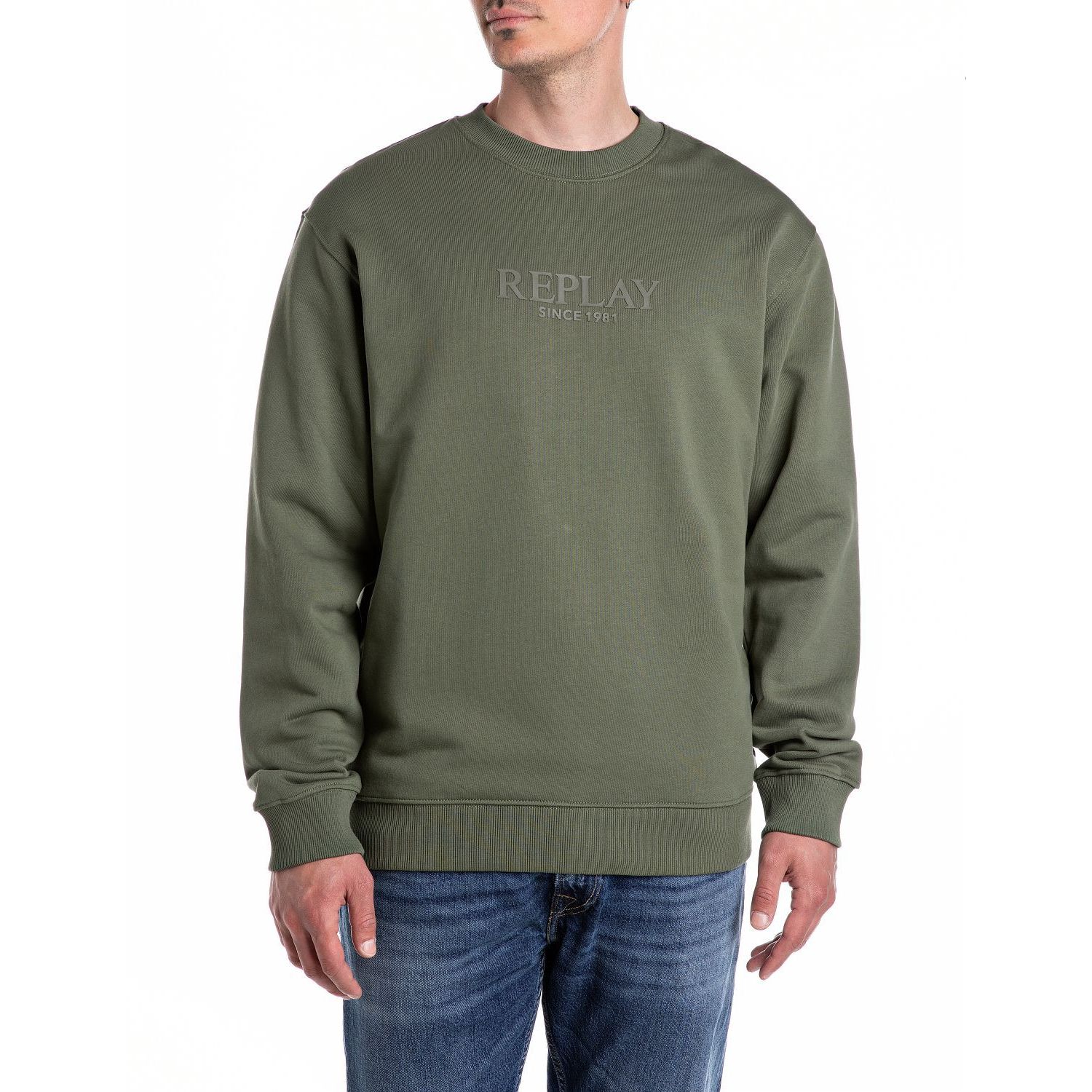 Replay m3076 23802 sweater military