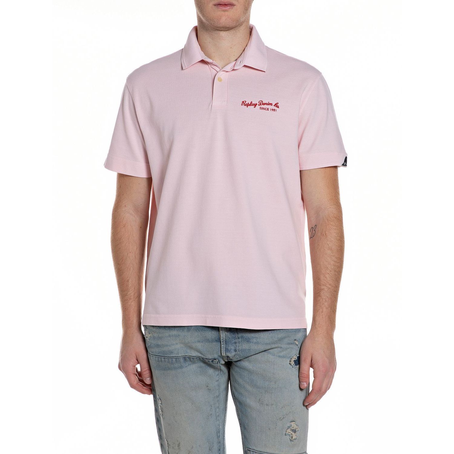 Replay polo m3432 22696g roze