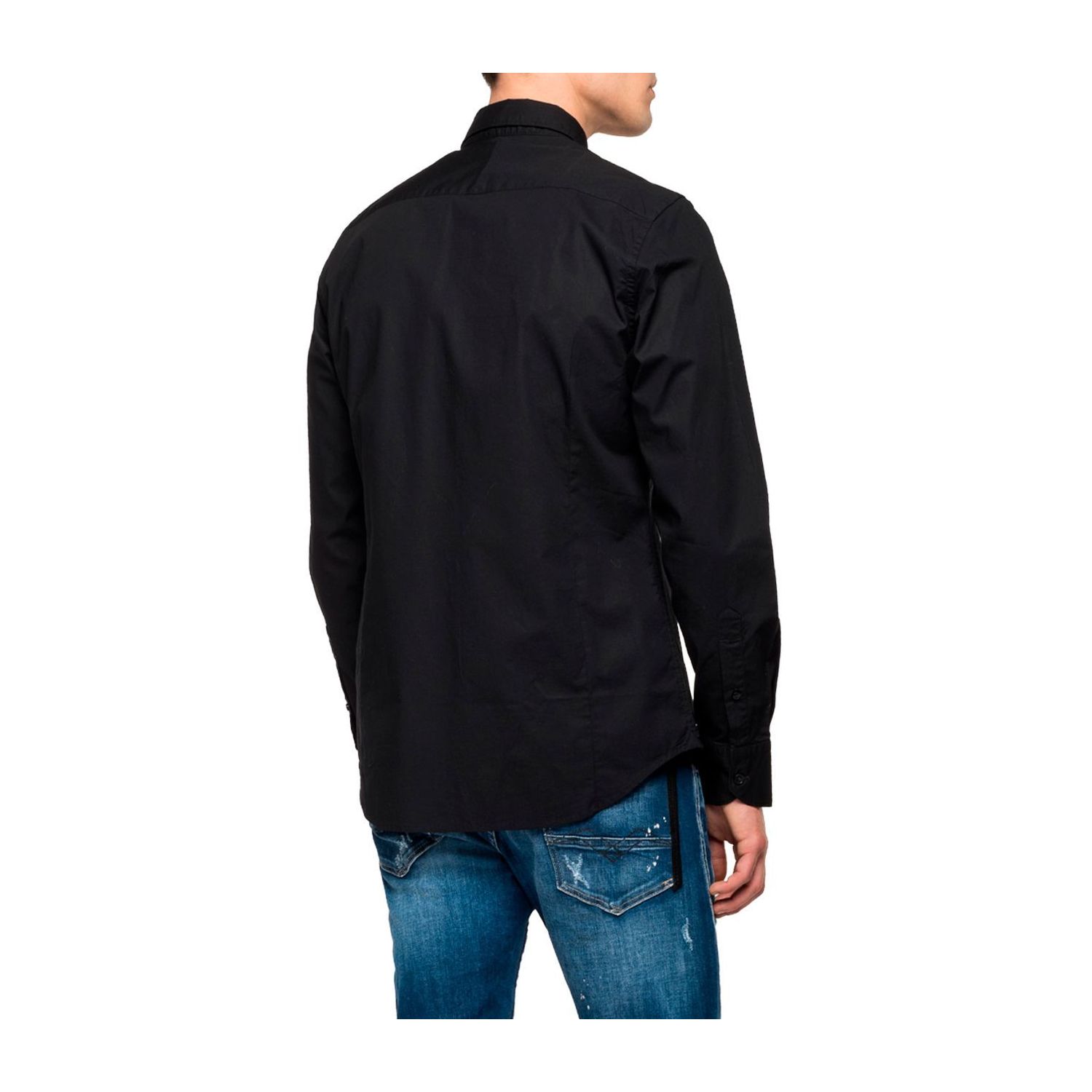 Replay m4028 camicia overhemd black