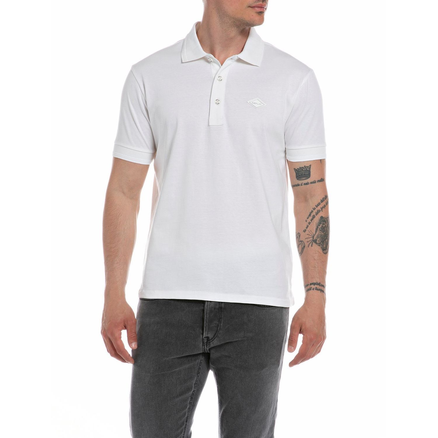 Replay M6548 polo off white