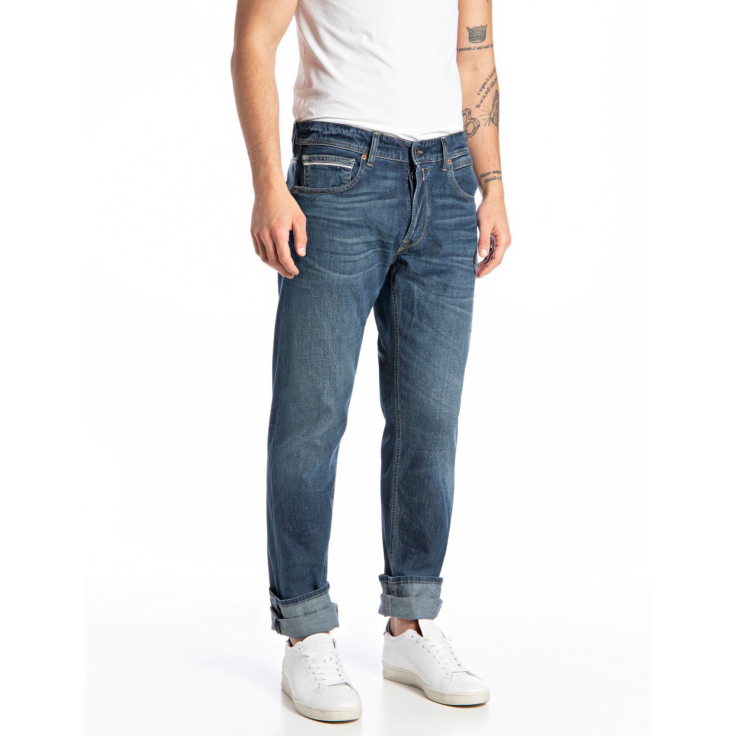 Replay grover pants dark blue