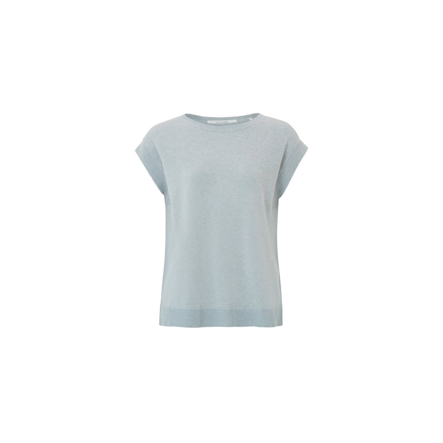 YAYA sleeveless sweater pearl blue melange