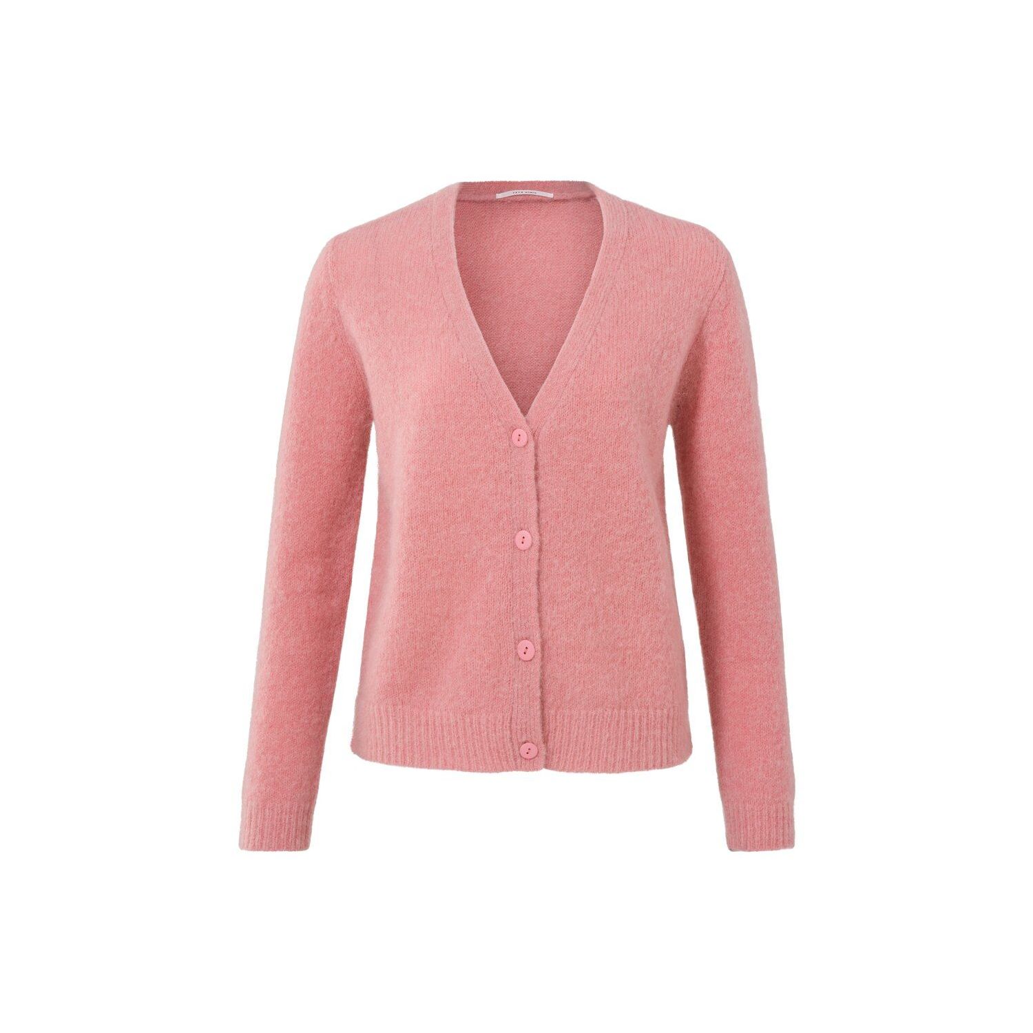 Yaya l/s cardigan with buttons vintage pink