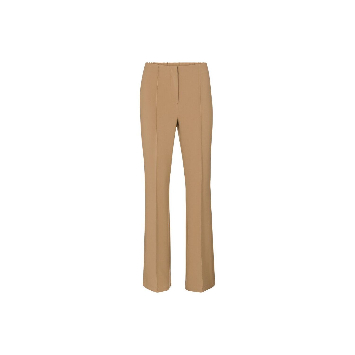 Yaya woven flare trousers indian tan sand