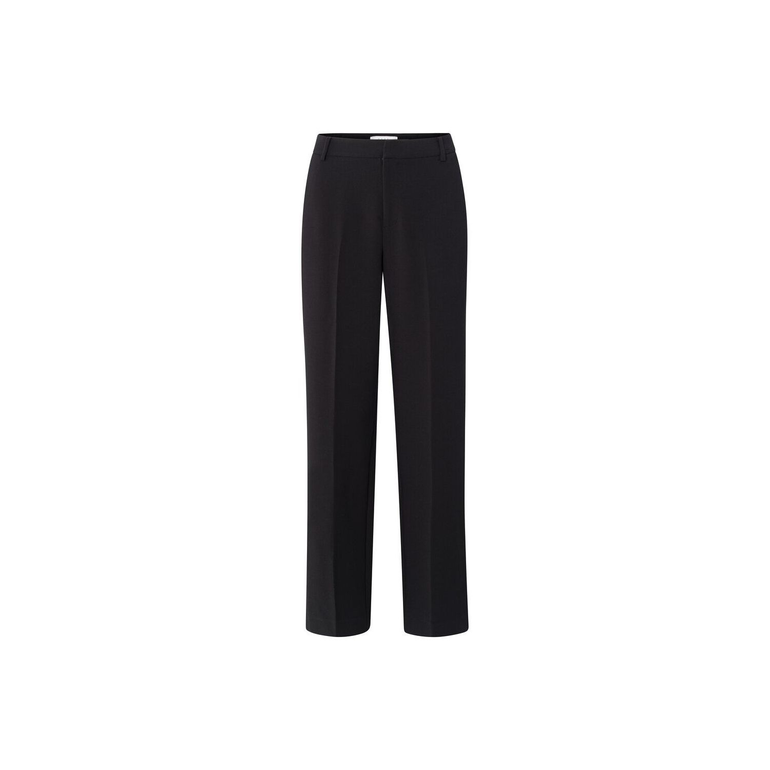 Yaya woven wide leg trouser black
