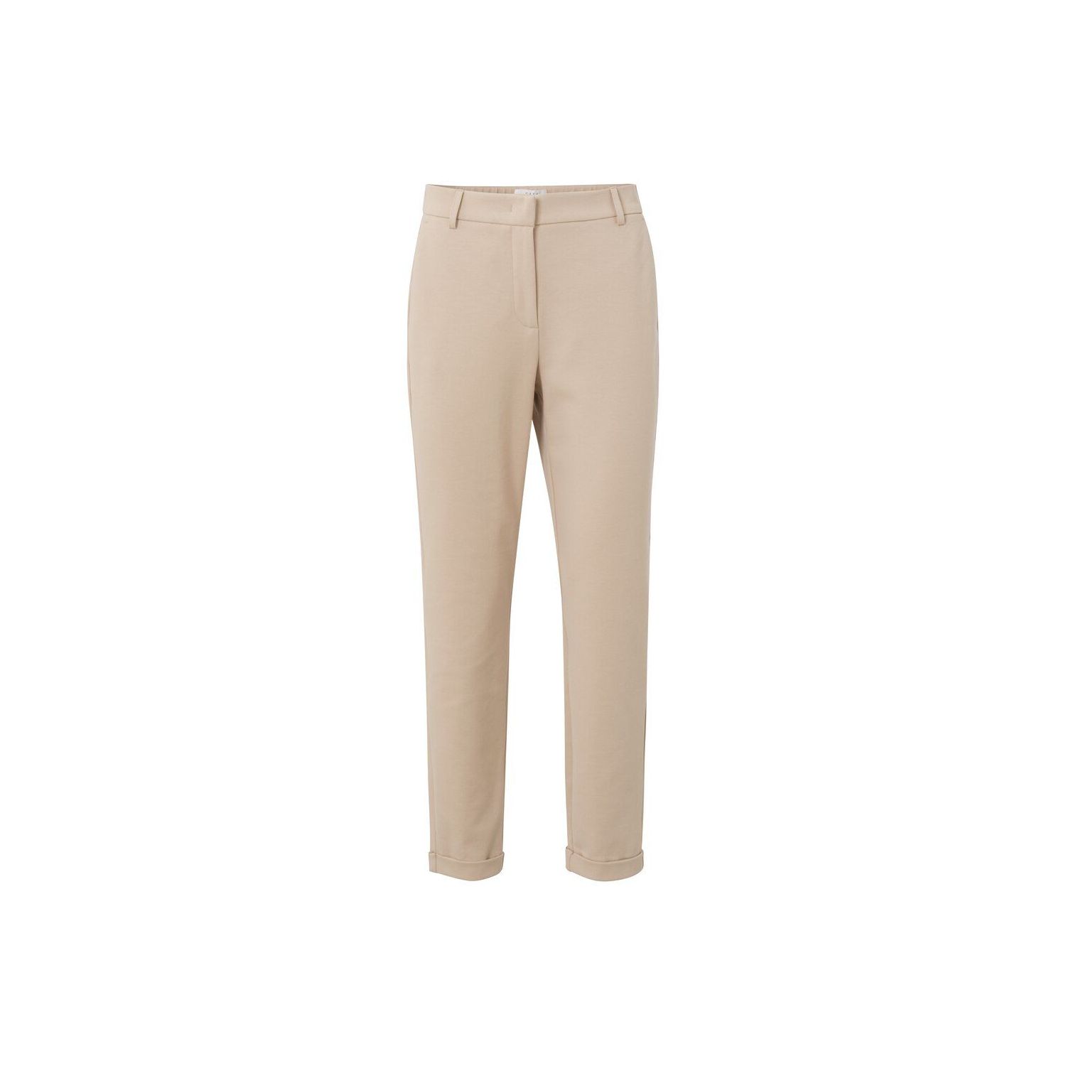 Yaya jersey chino pantalon oxfod tan sand