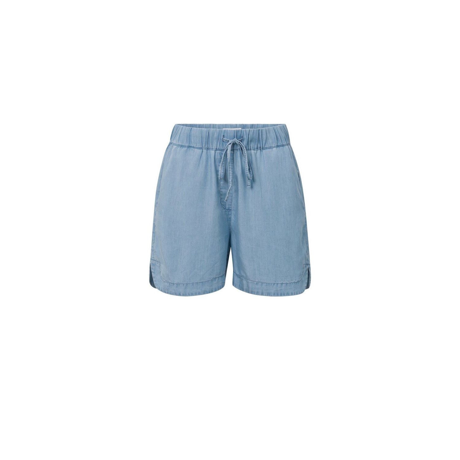 YAYA chambray short with elastic waist chambrey