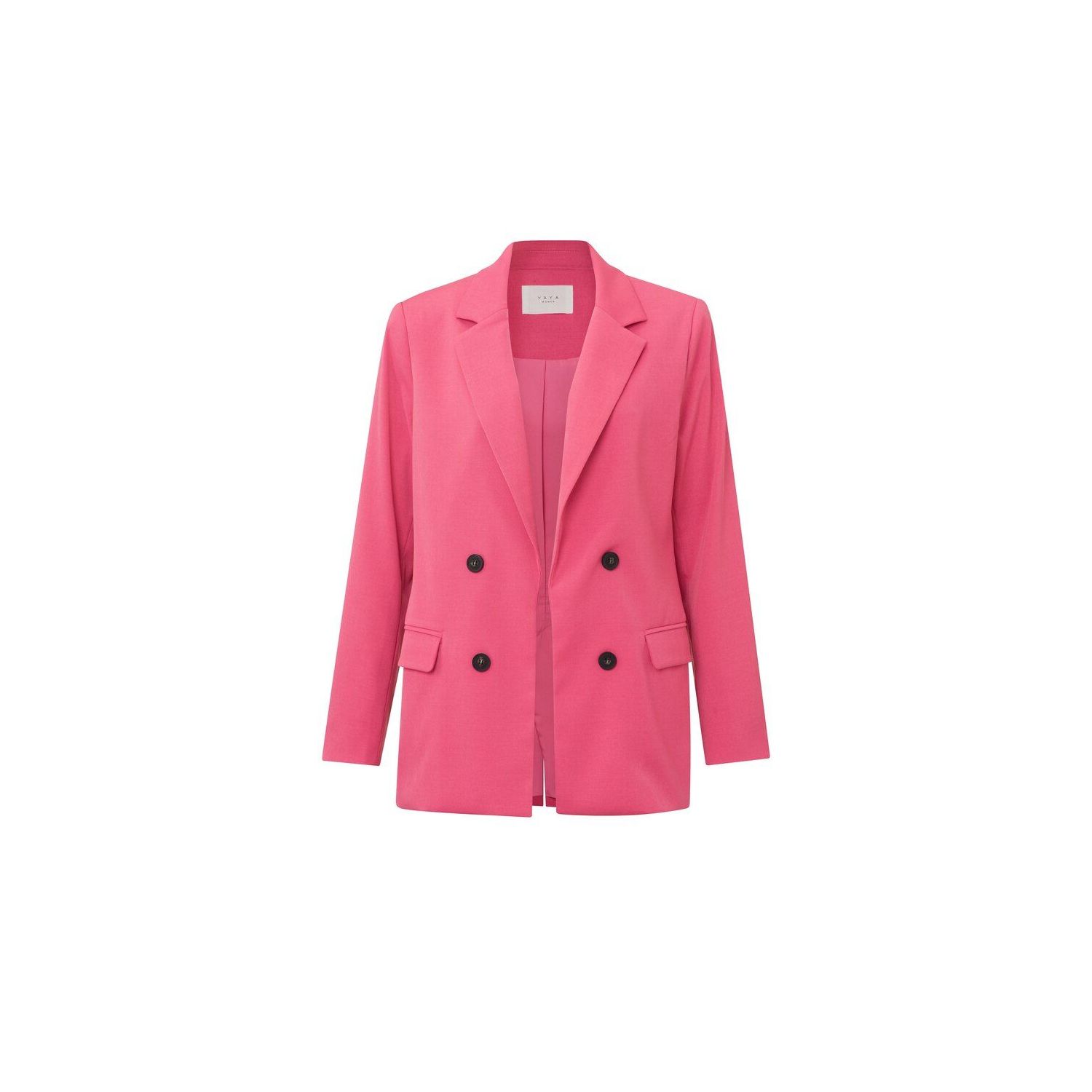 Yaya fake double breasted blazer party punch pink