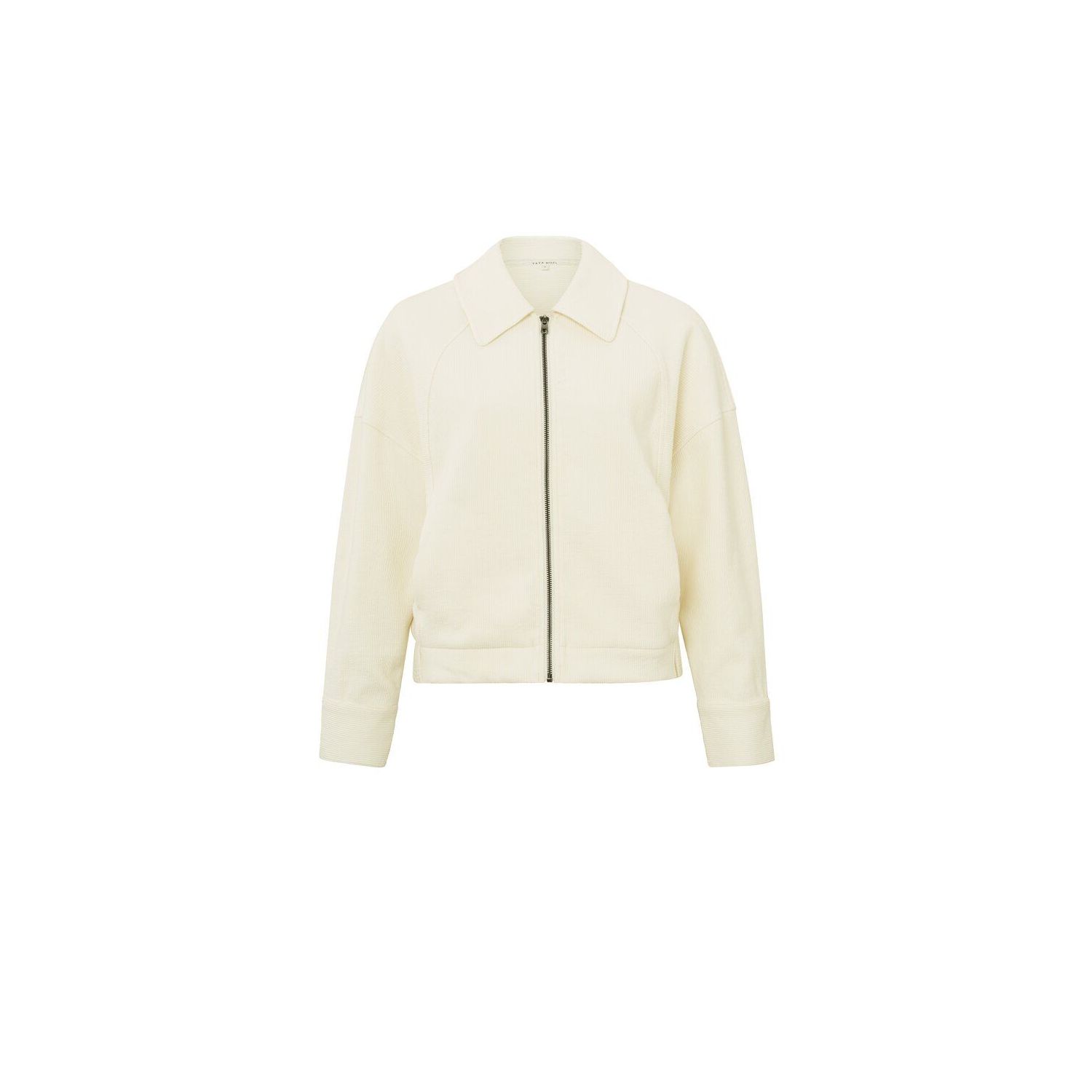 Yaya oversized jacket with collar ivory white