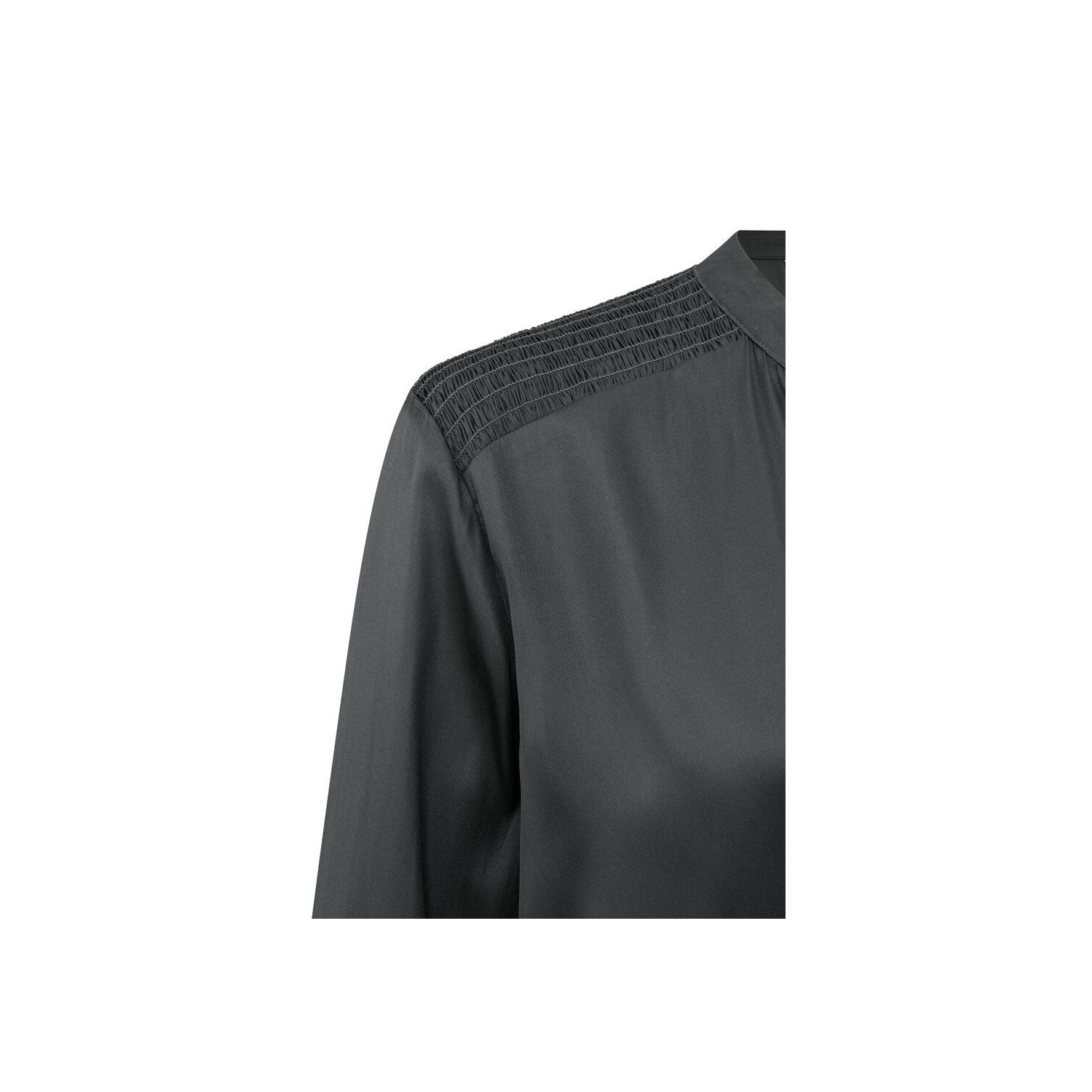 Yaya Ribbed High Neck Singlet in Phantom