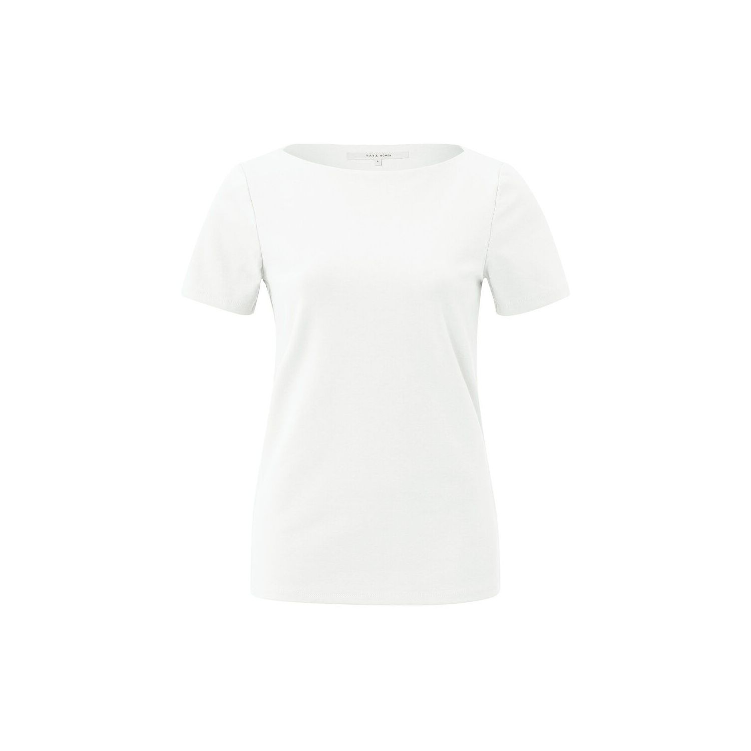 Yaya t-shirt boatneck s/s regular fit star white