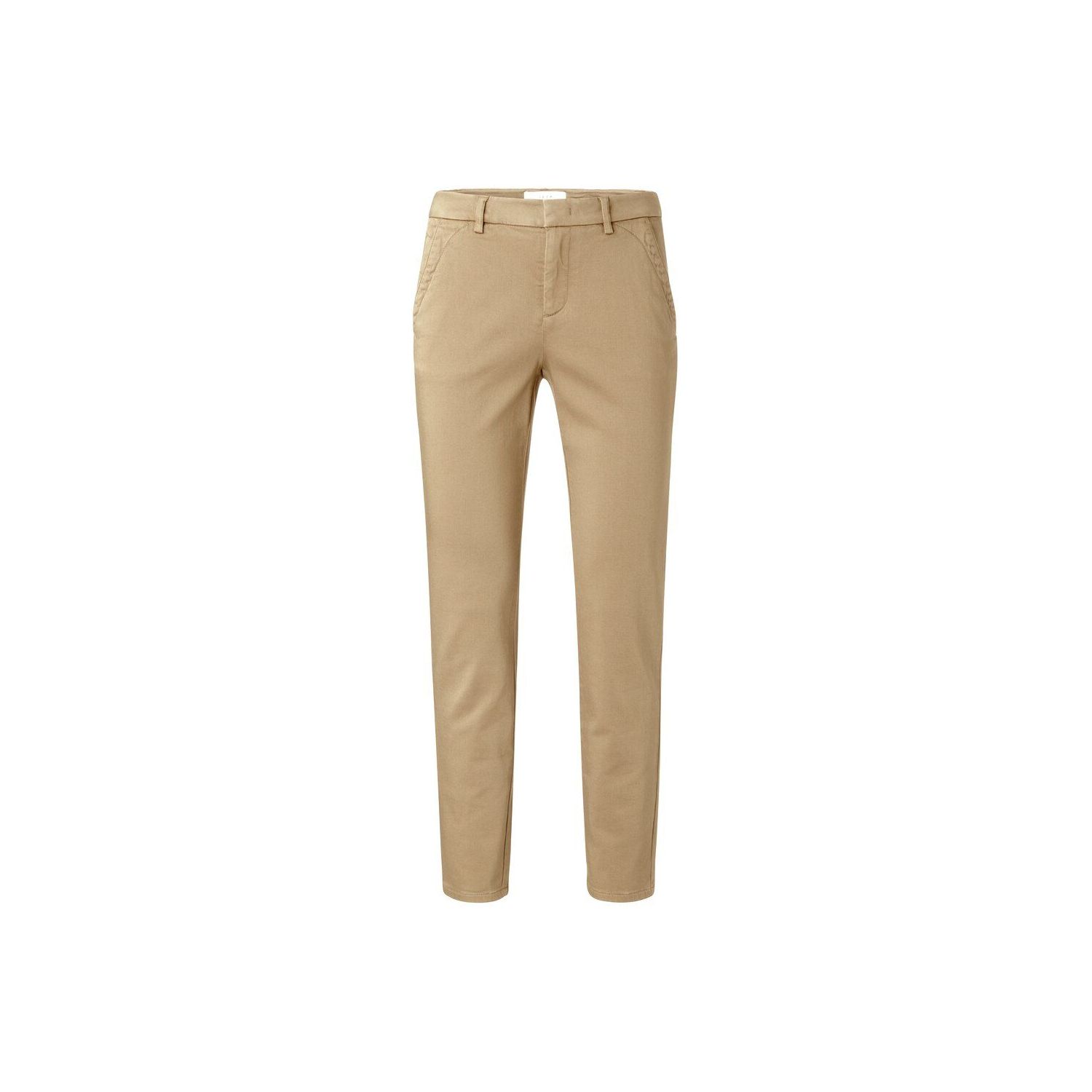 Yaya basic chino trousers sesame sand