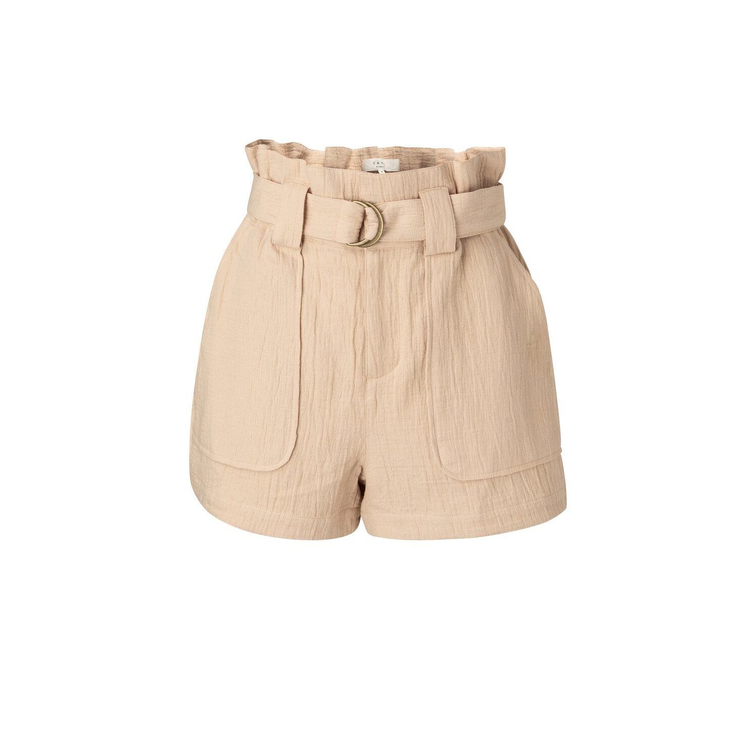 YAYA high waist cargo short with belt frappe