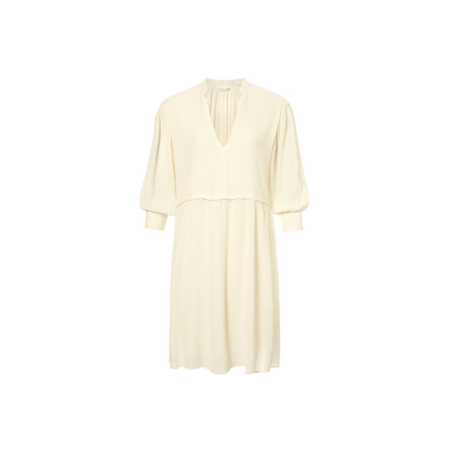 Yaya dress 3/4 sleeves structured canoli cream