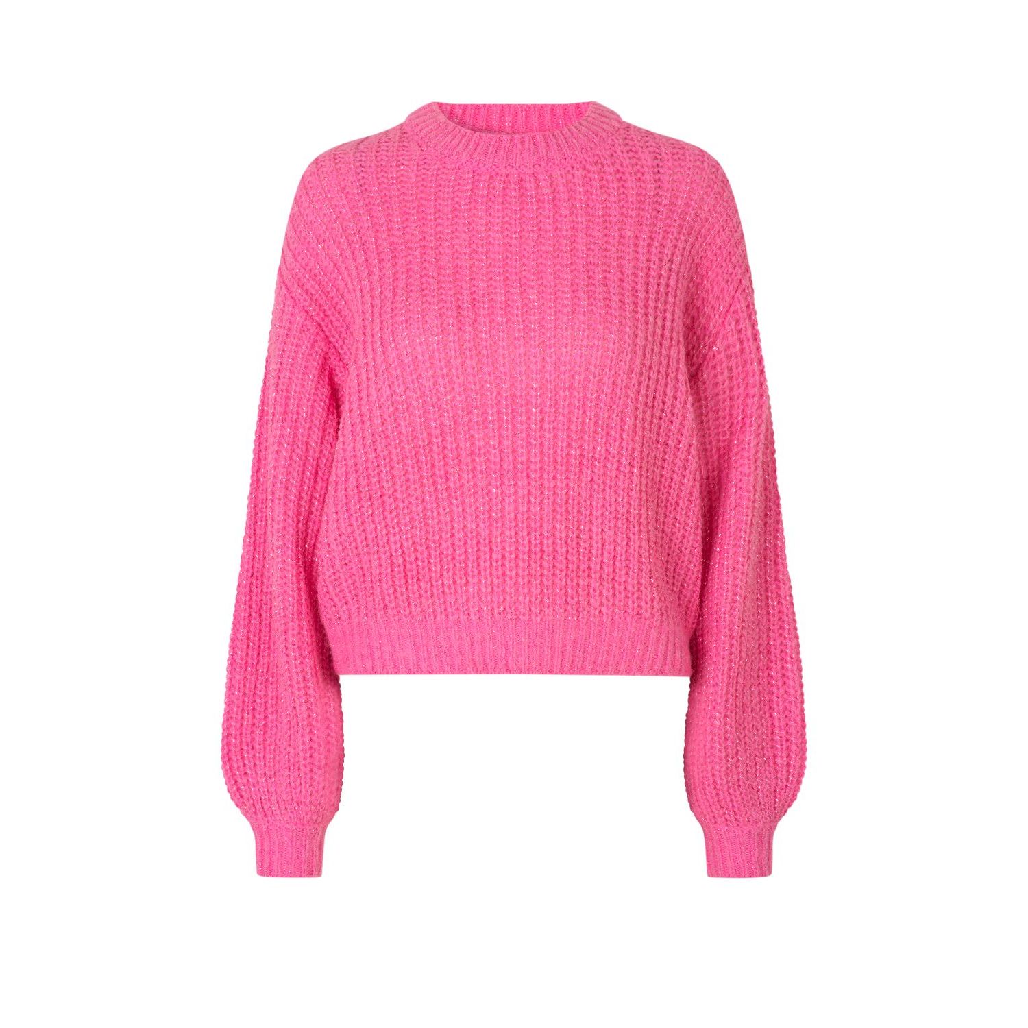 Modström blakely o-neck sweater cosmos pink