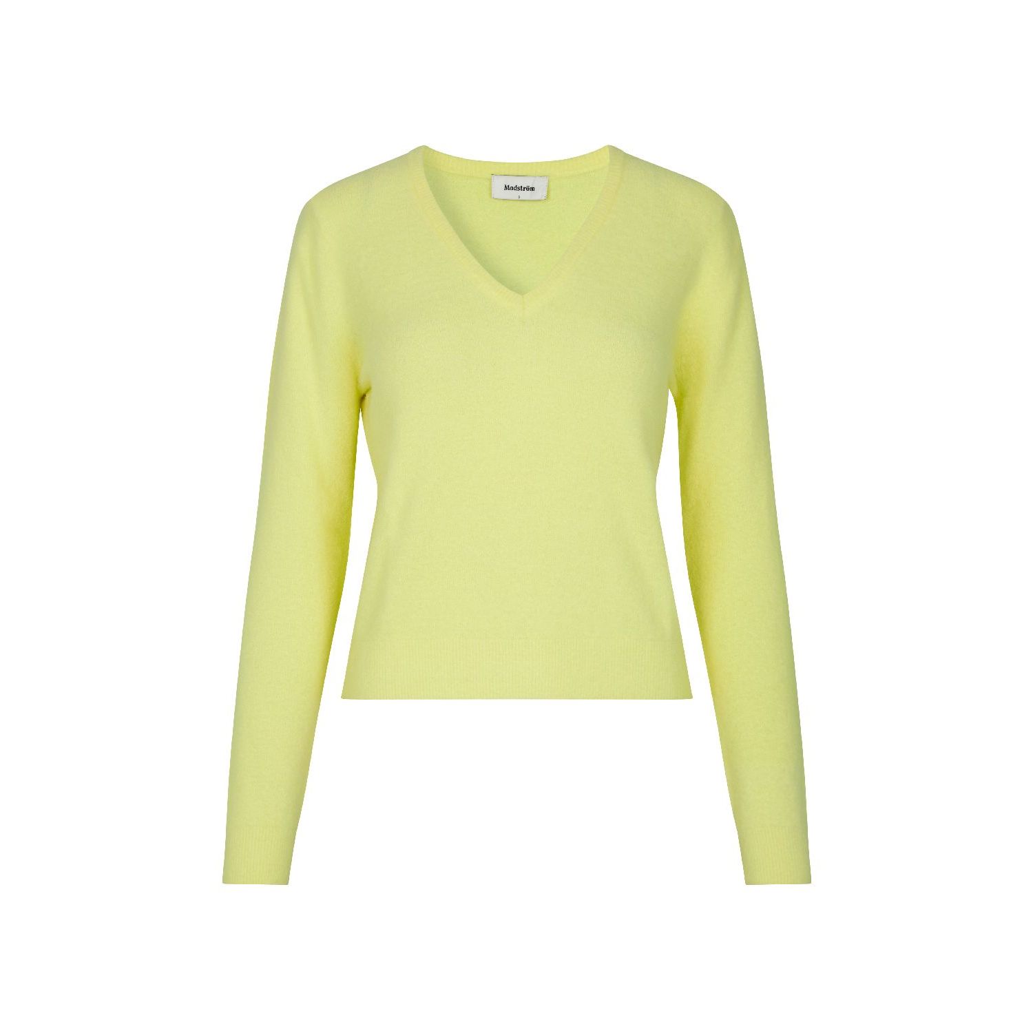 Modström cammy v-neck trui yellow pear