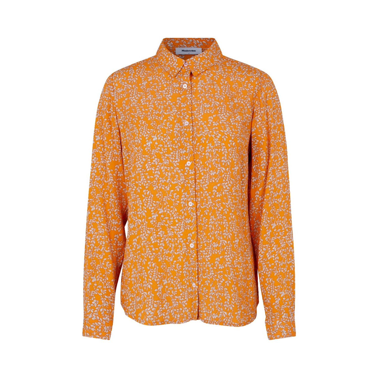 Modström corinna print shirt vibrant orange