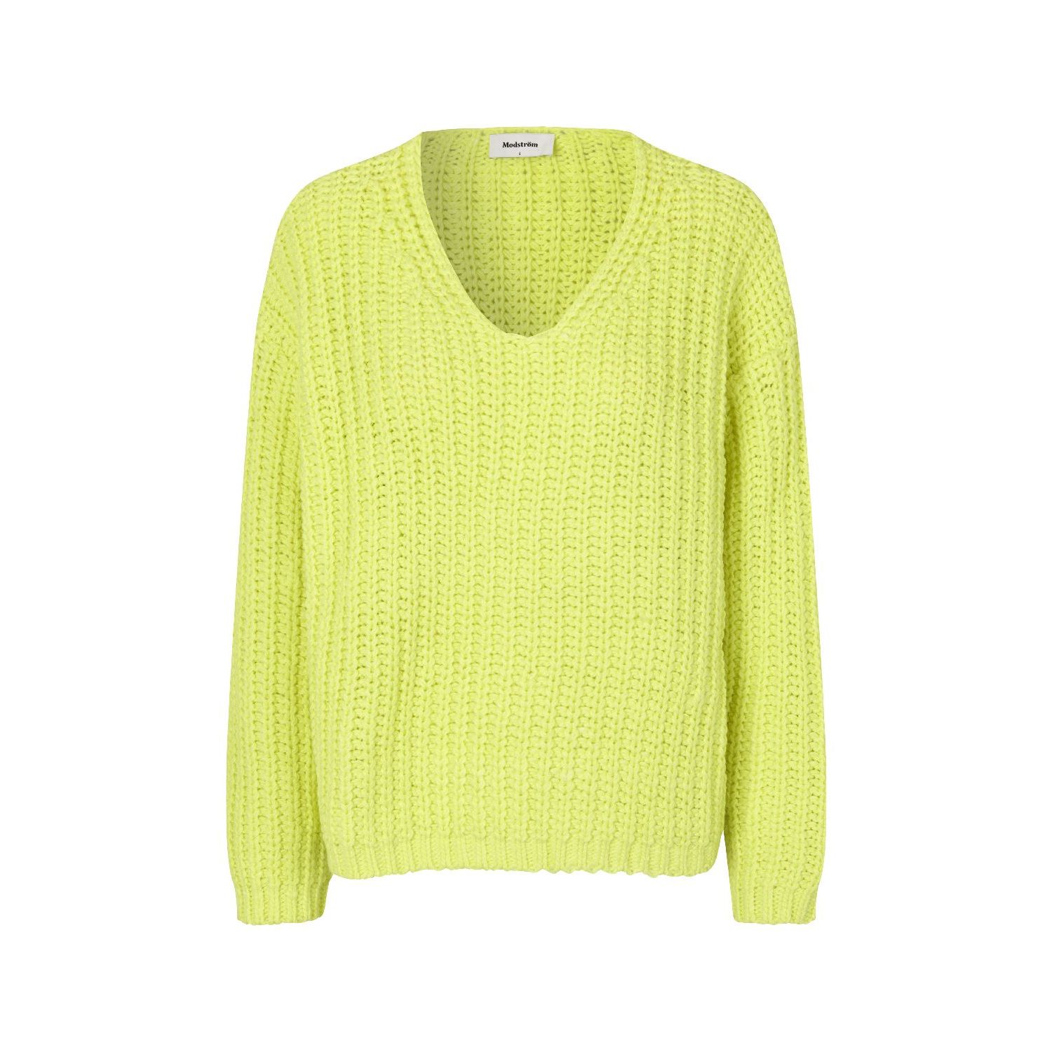 Modstrom felipeMD v-neck knit trui limonade
