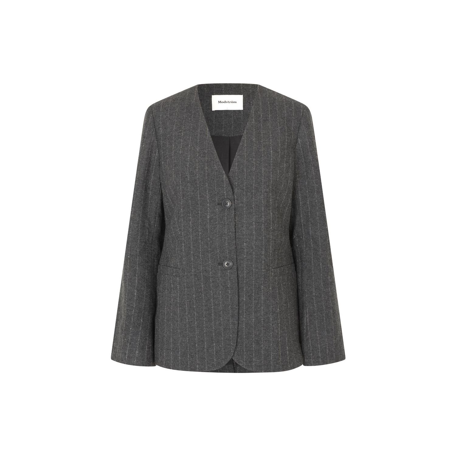 Modstrom kristolMD blazer dark grey pinstripe