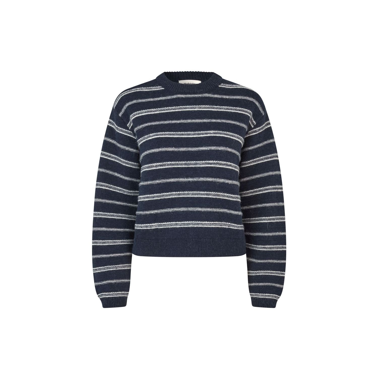 Modstrom LineusMD stripe o-neck navy sky