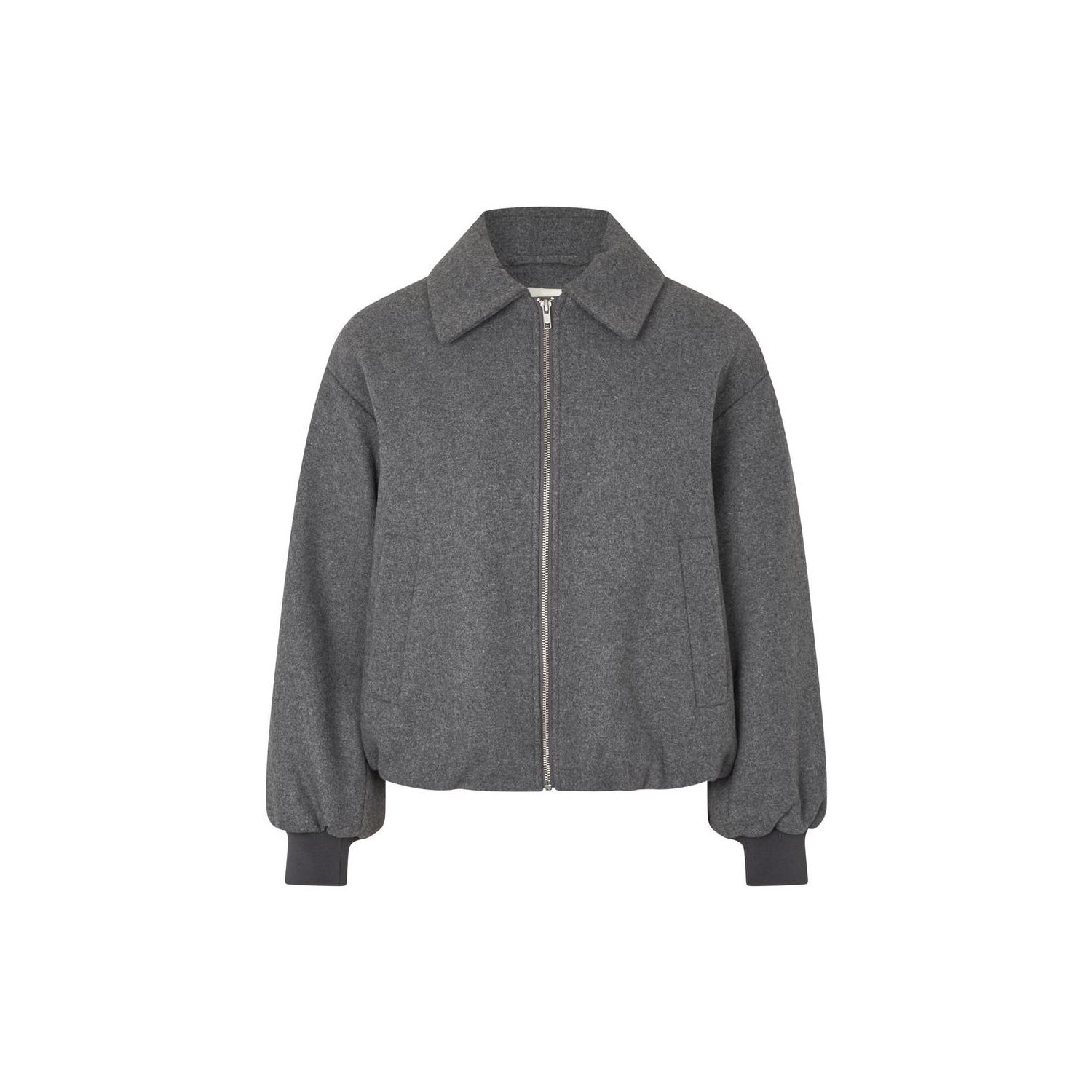 Modstrom ommimd jacket dark grey melange