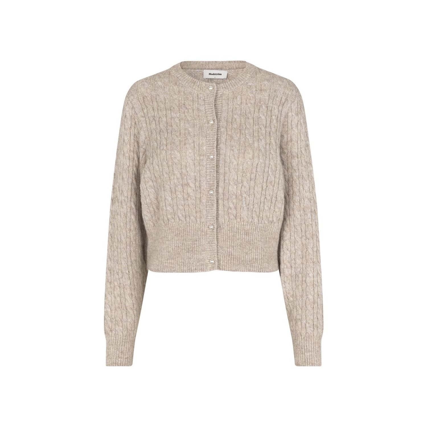 Modstrom pammiemd cardigan beige speckle