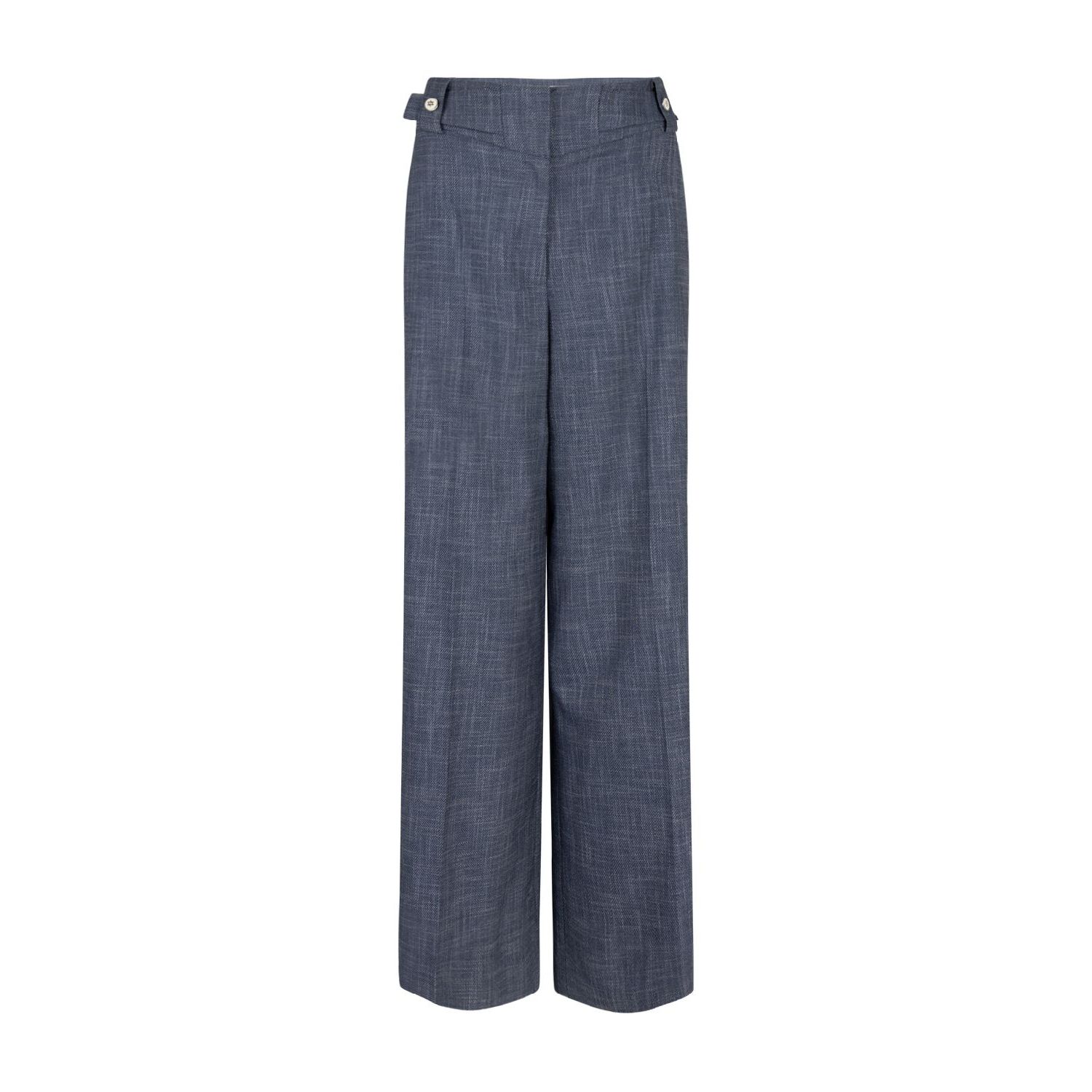 Aaiko nore buttons denim vis trousers nightblue