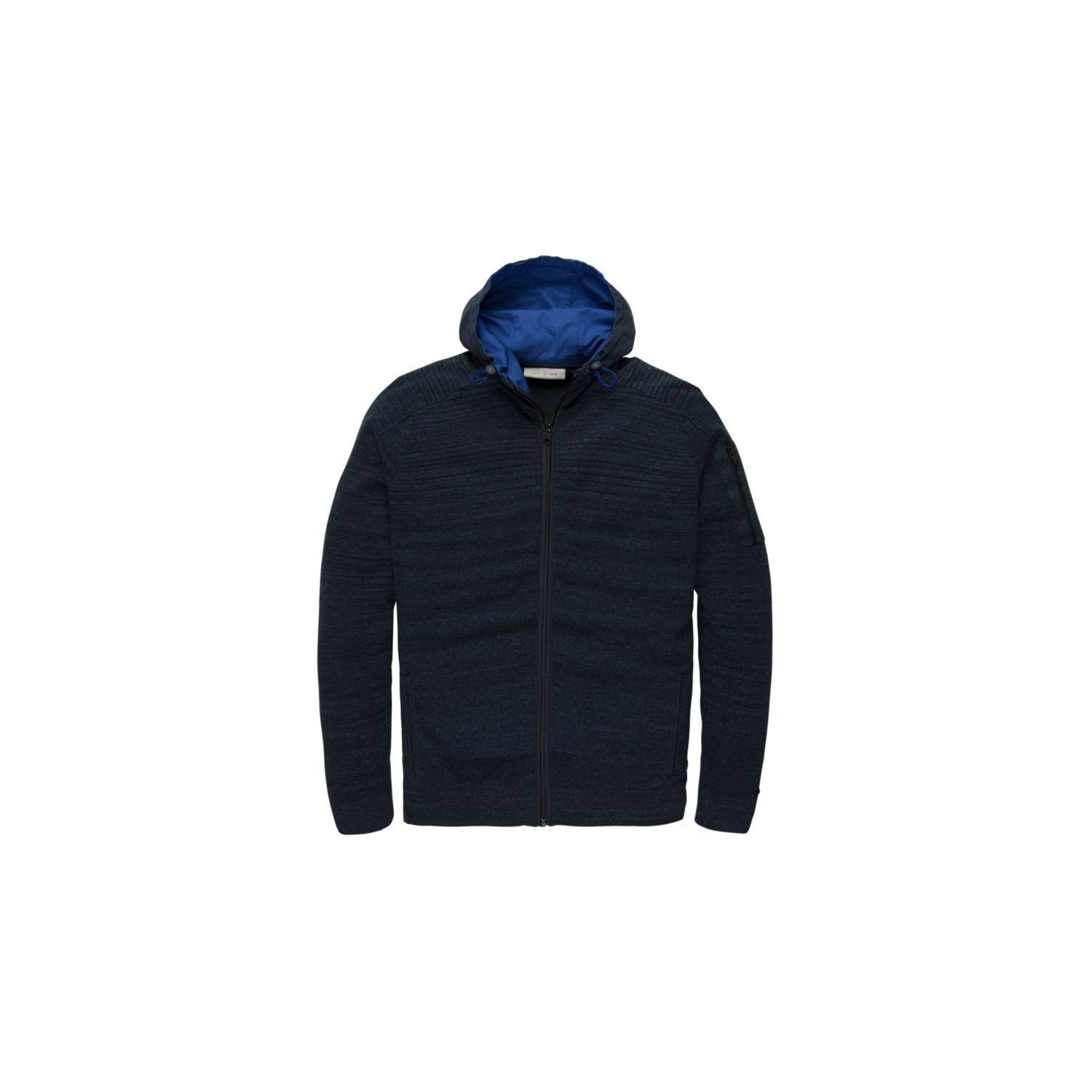 Cast iron hooded jacket cotton heather dark sapphi