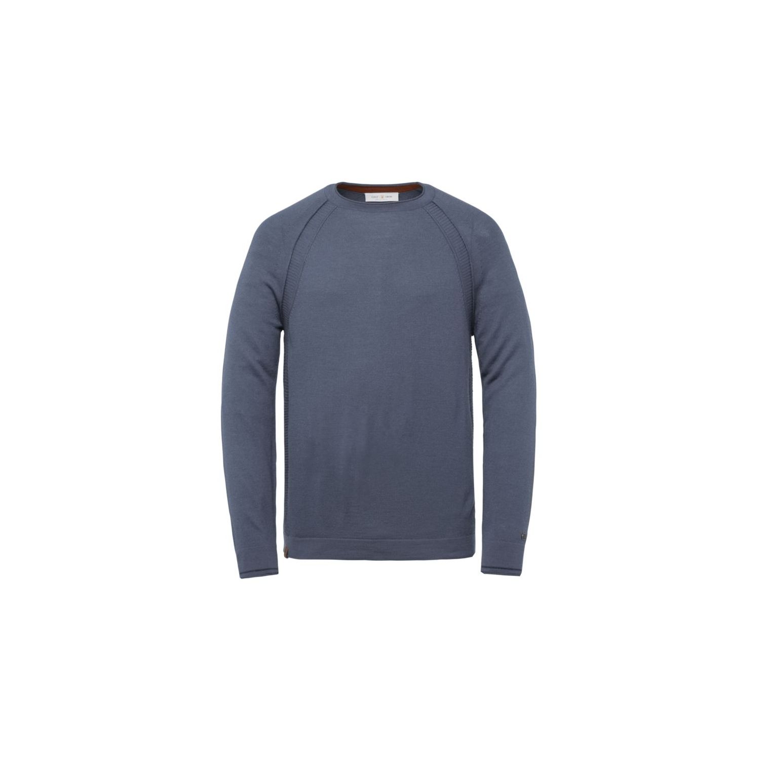 Cast Iron r-neck tech merino light china blue