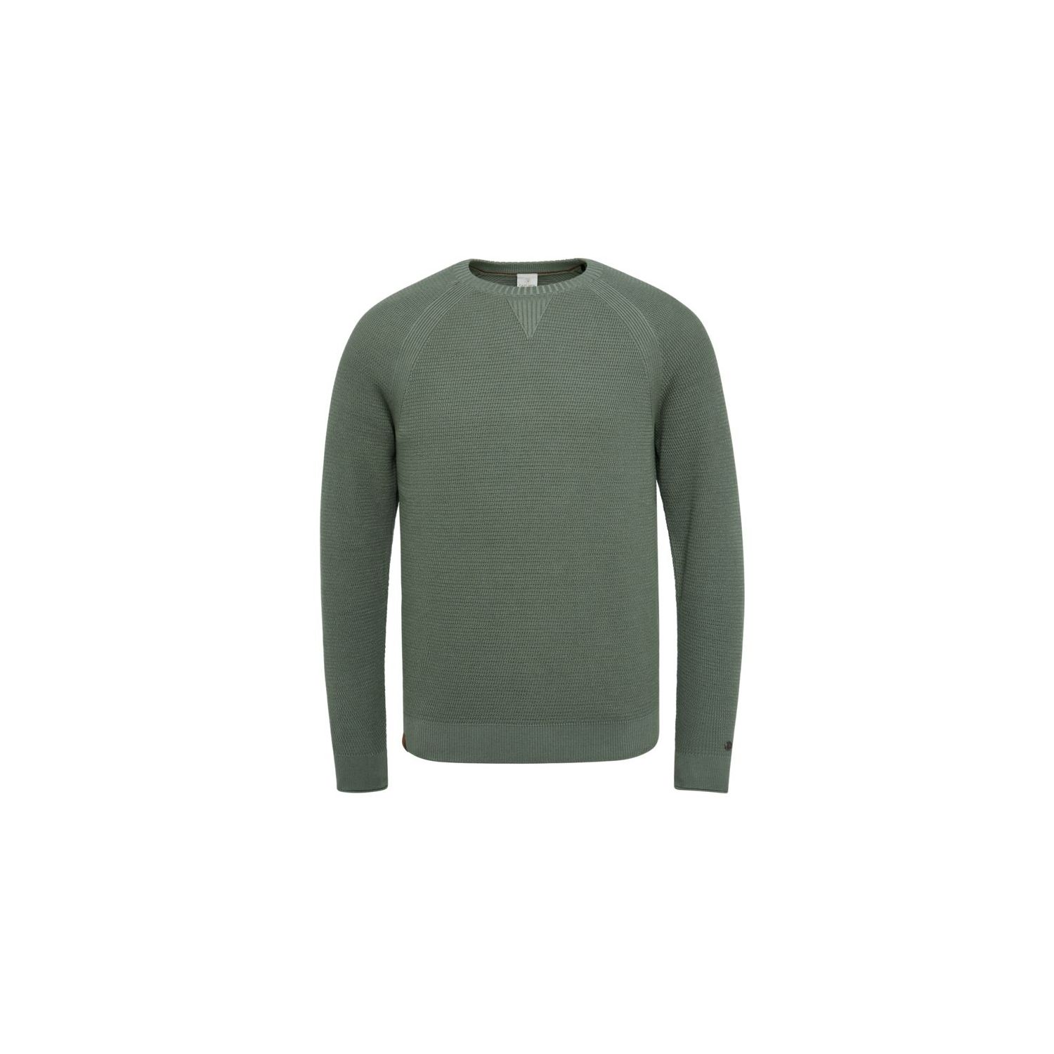 Cast Iron r-neck sweater cotton structure sea