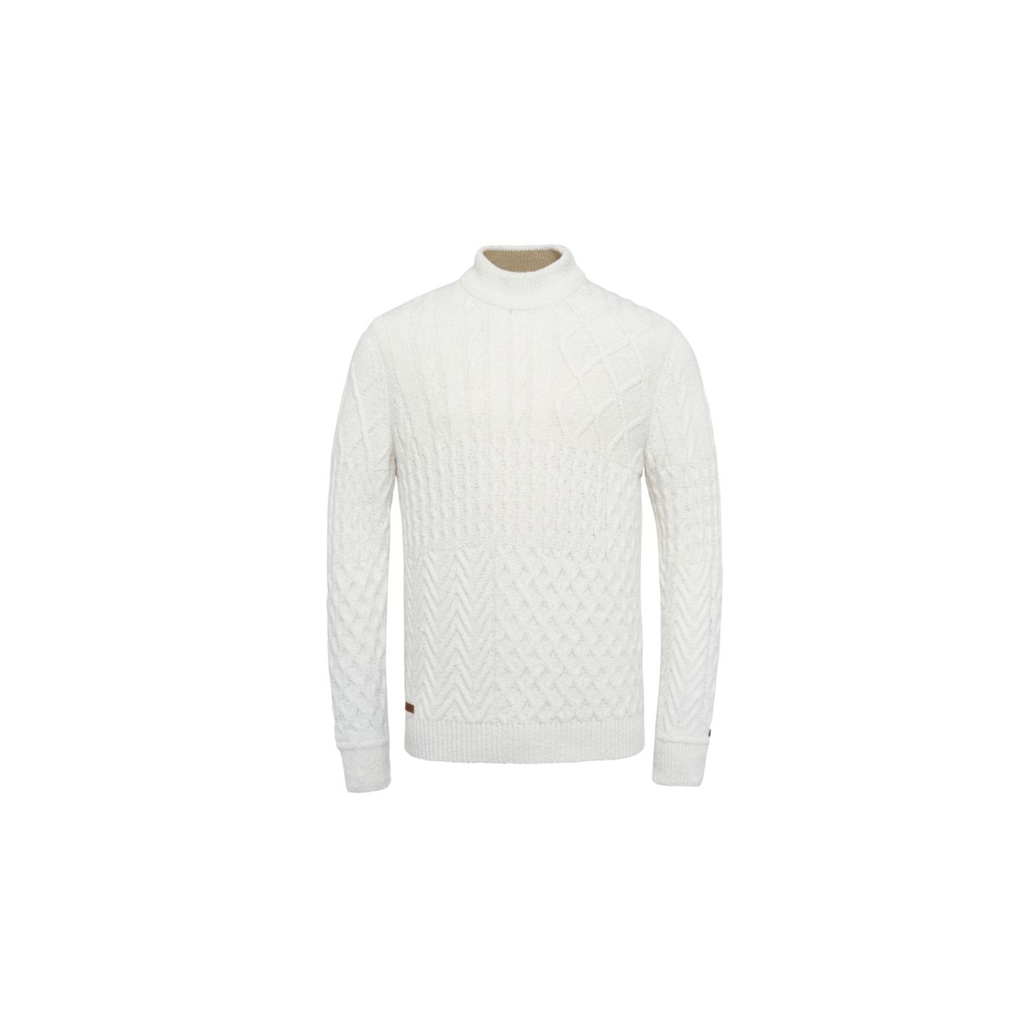 Cast Iron mock neck cotton boucle tofu