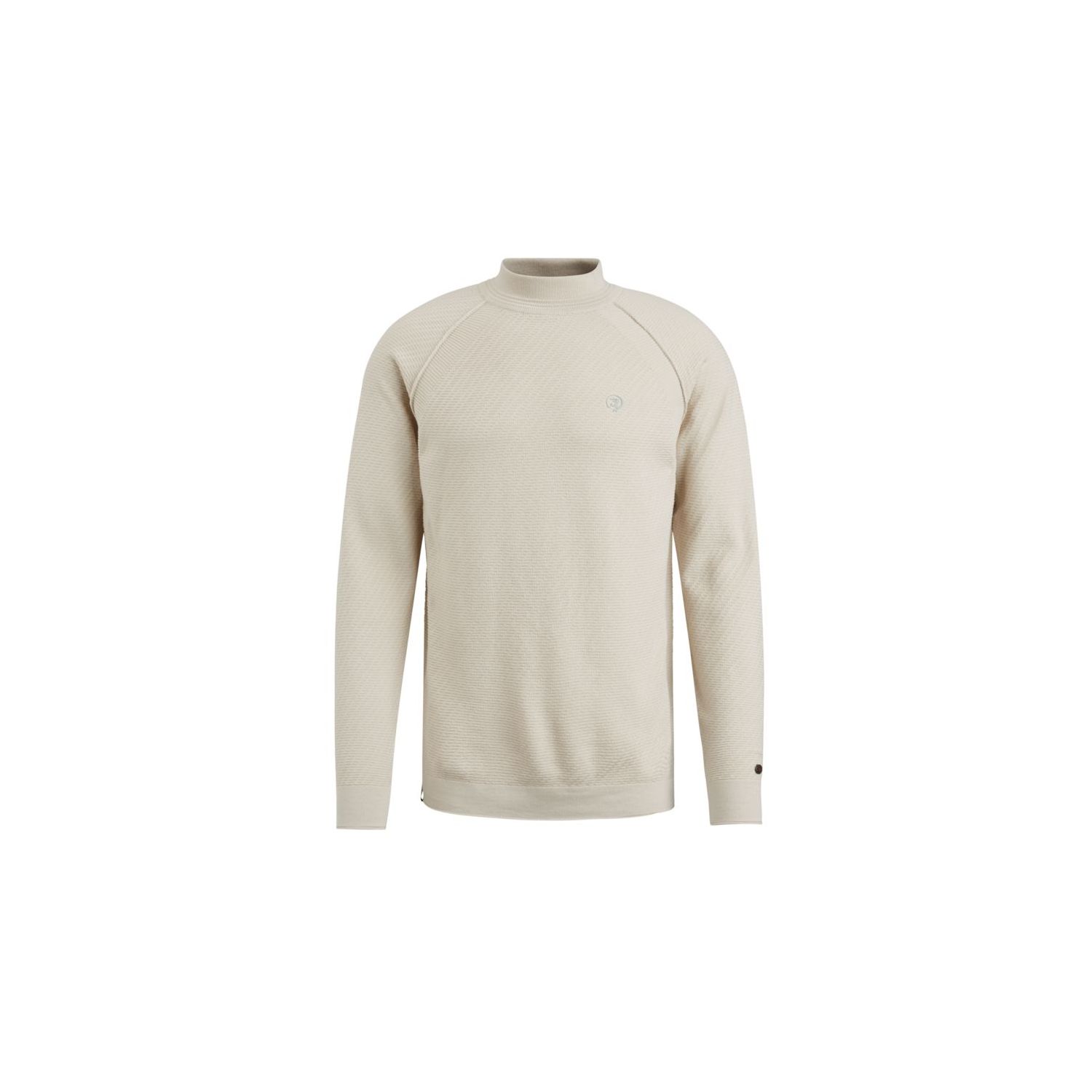 Cast iron mock neck crewneck silver birch