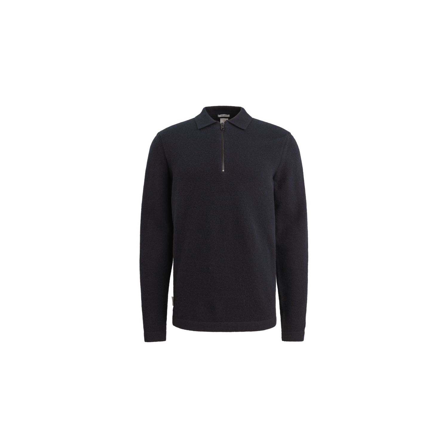 Cast Iron Long sleeve polo shirt regular woo Dark 