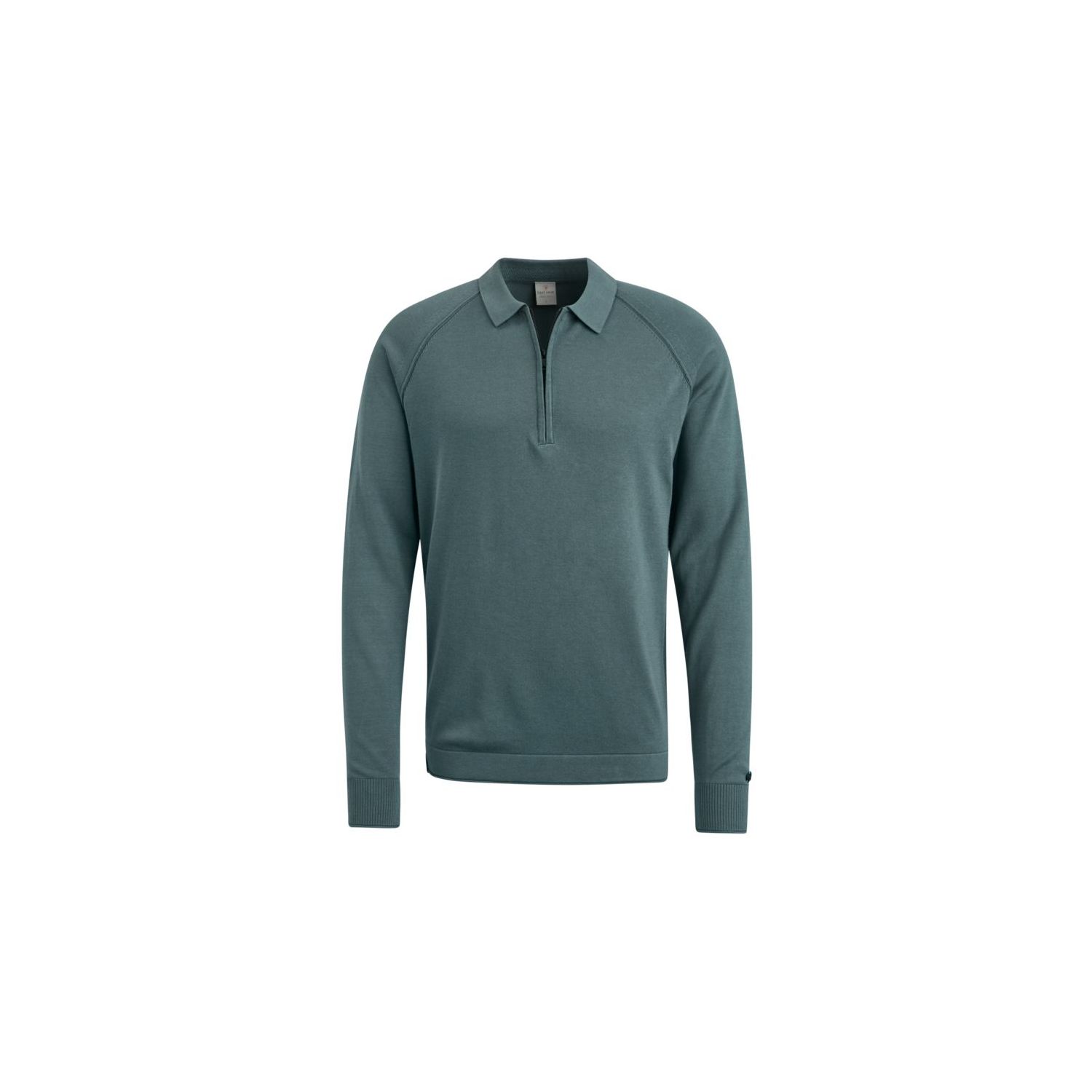 Cast iron long sleeve polo slim fit trooper
