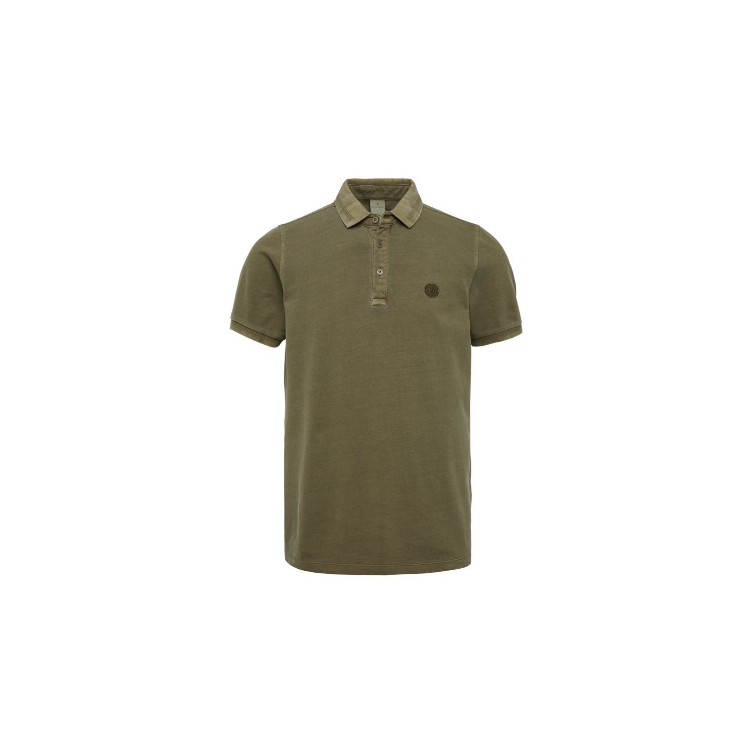 Cast Iron  polo cotton pique burnt olive