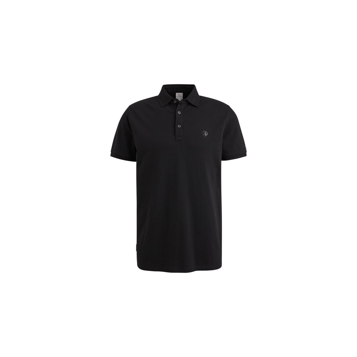 Cast Iron s/s polo fine pique essential black