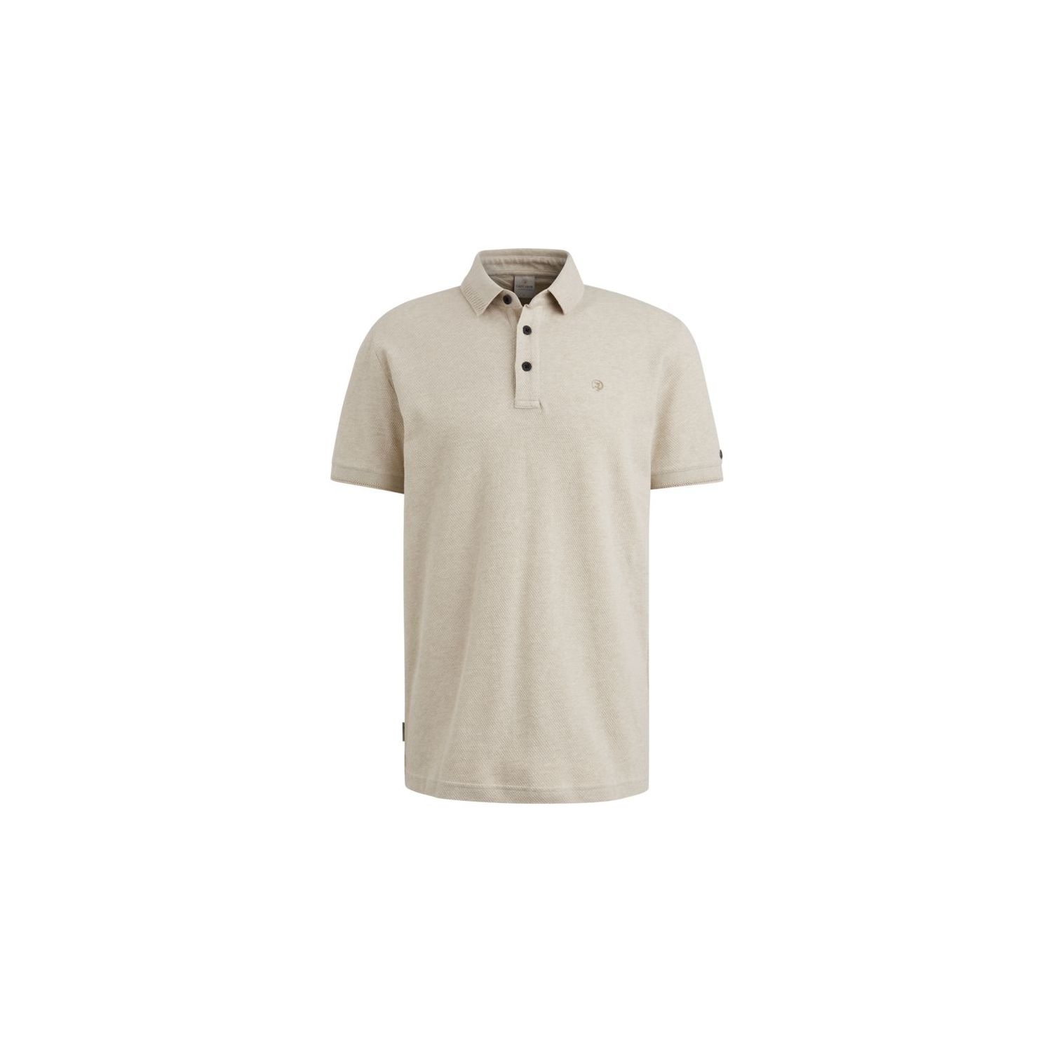 Cast iron s/s polo popcorn jersey melange