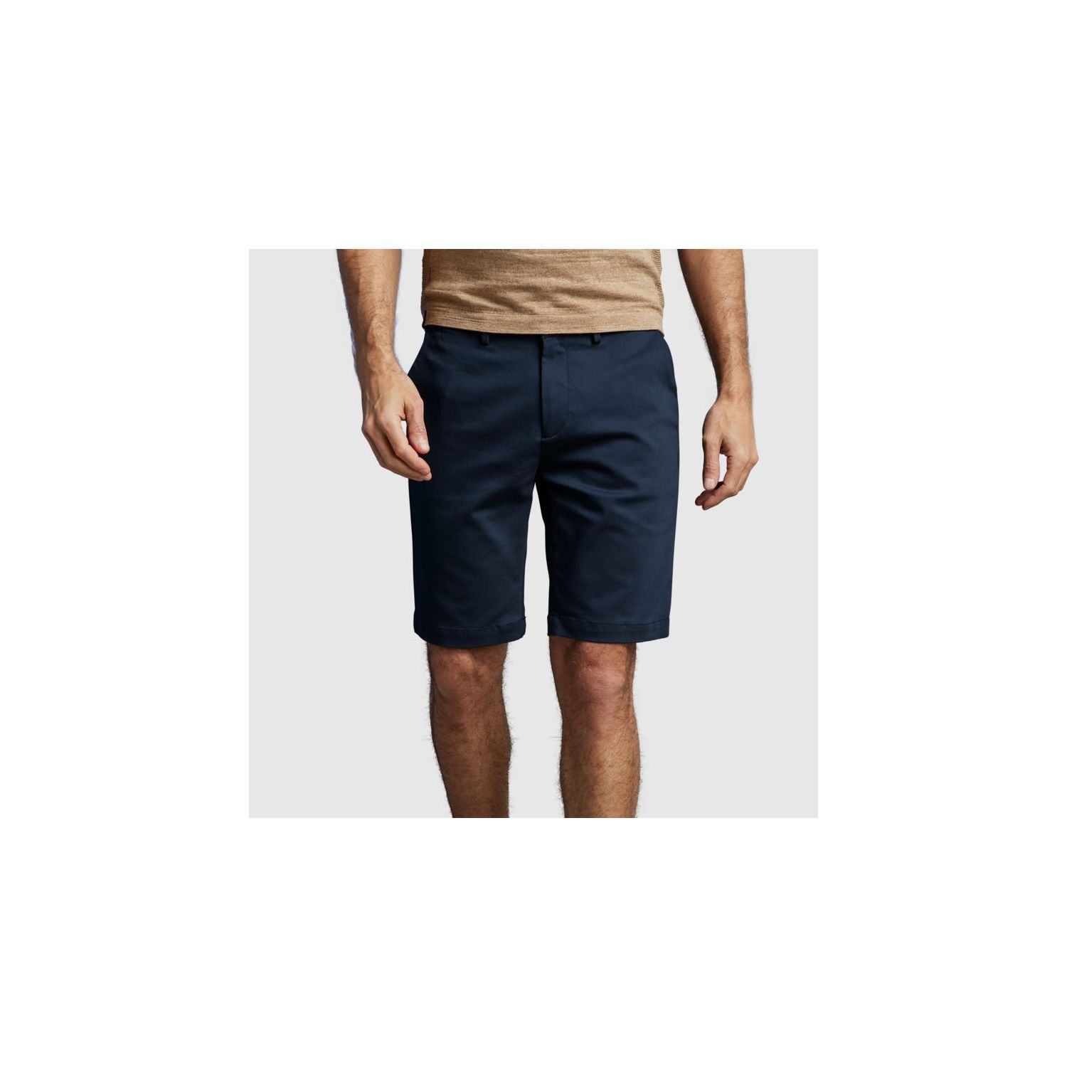 Cast Iron chino shorts riser stretch sky captain